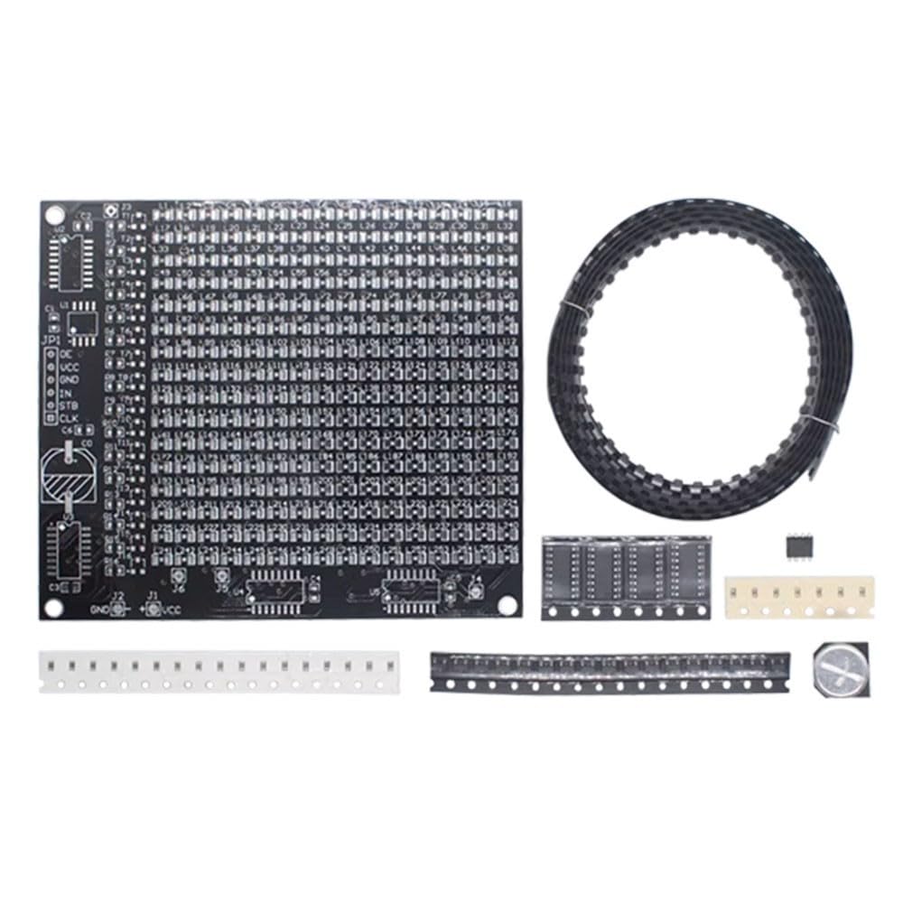 SMD Soldering Practice Board DX-TP17 256 SMD LED Advertising Screen Fun Component Soldering Practice Board Set