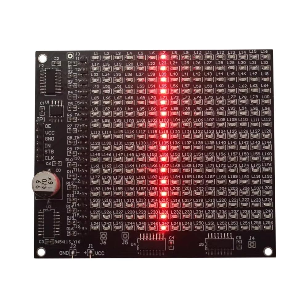 SMD Soldering Practice Board DX-TP17 256 SMD LED Advertising Screen Fun Component Soldering Practice Board Set - Image 2