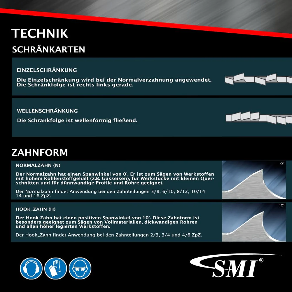 SMI Swiss Made Industries GmbH Set of 2 Bandsawblades Bi-Metal M42 1335 x 13 x 0.65 mm, 14 TPI e.g. suitable for Femi, Berg & Schmid, Flex, Alfra, Flott, Metallkraft Band Saw Blade - Image 4