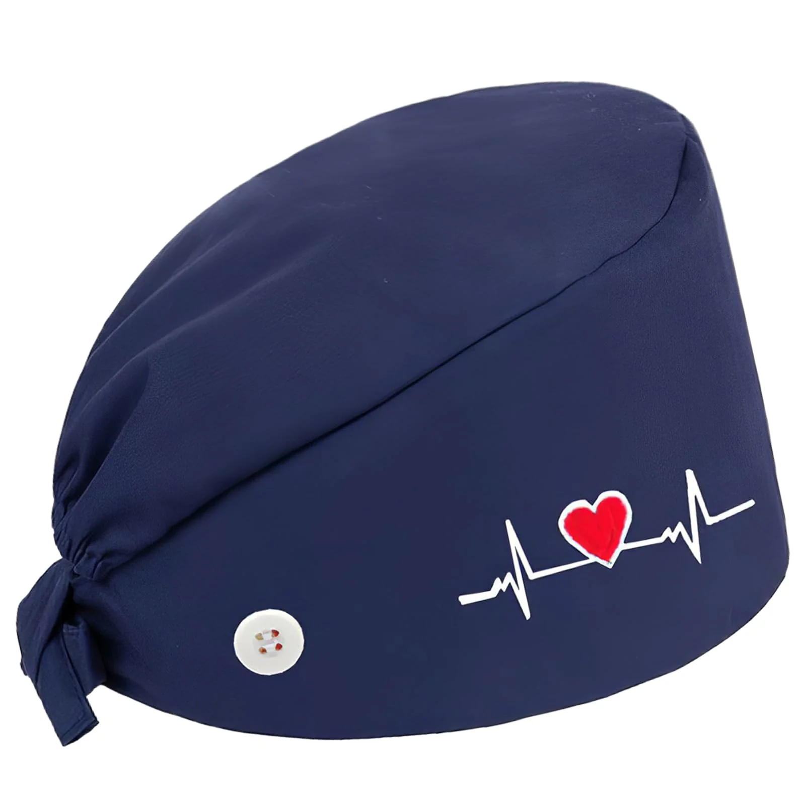 Smomend Surgical Cap, Funny Surgical Caps for Doctors, Nurses, Dentists and Medical Personnel, Unisex Fabric Hood with Sweat Absorber for Hospital, Clinic and Laboratory, One Size, Blue, blue