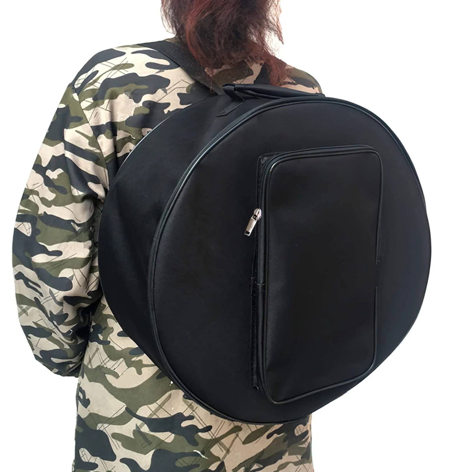 Snare Drum Bag Waterproof Drum Backpack Travel Drum Shoulder Bag Portable Drum Storage Case with Adjustable Strap and Padded Handle,14"