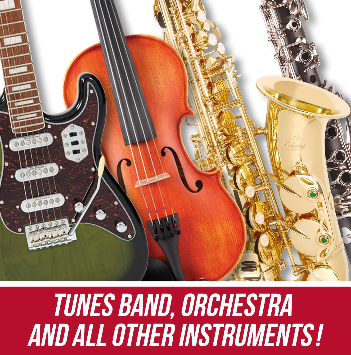 SNARK 2 Clip-on All Instrument Tuner-Red/Silver (SILRED) Pack of 1 - Image 6