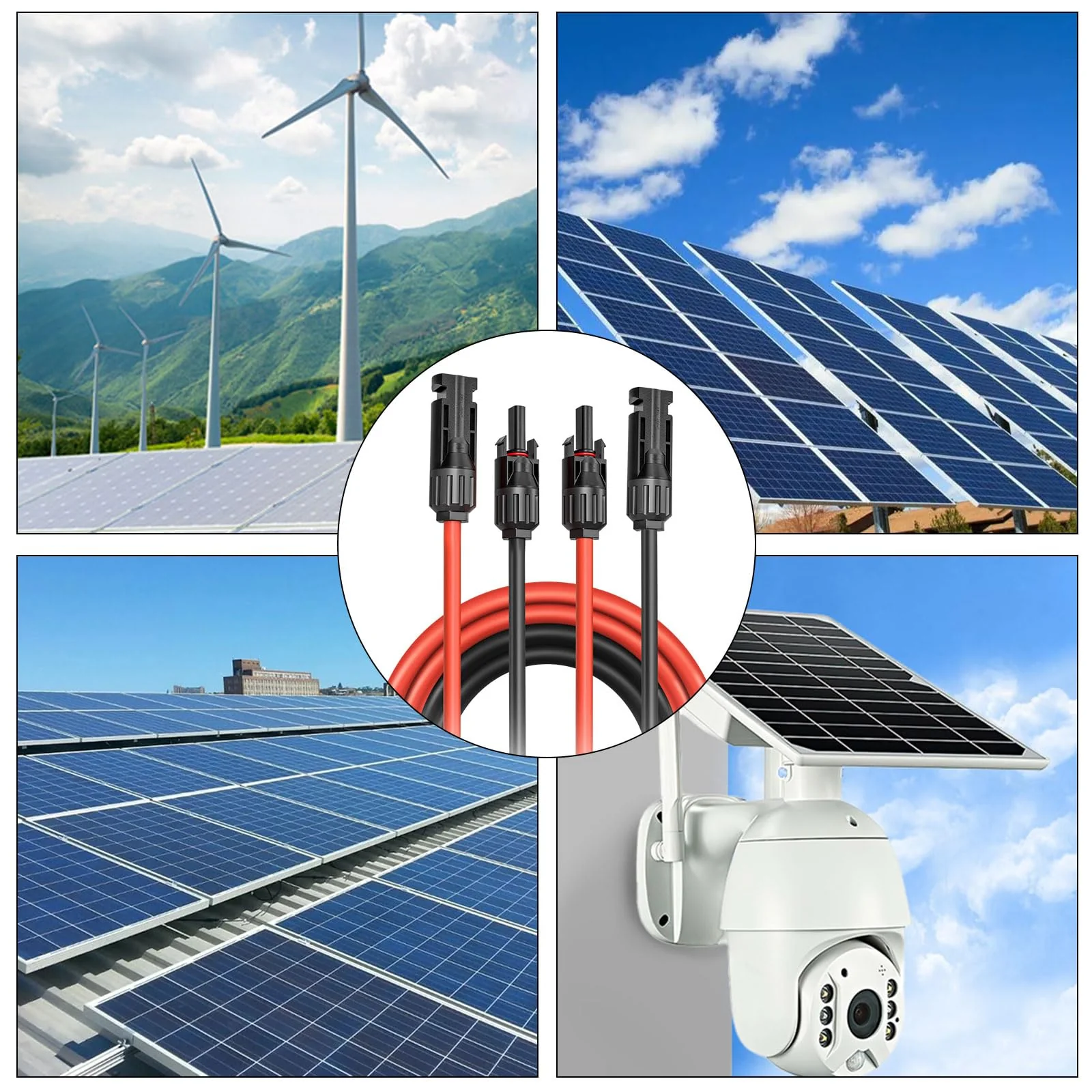 Solar Cable Extension, 6 mm² 1/2/3/5/10 m Solar Cable Extension, Connection Cable, Solar Plug, IP67 Waterproof Plug (6 mm²/2 m) 6 mm²/2 m - Image 7
