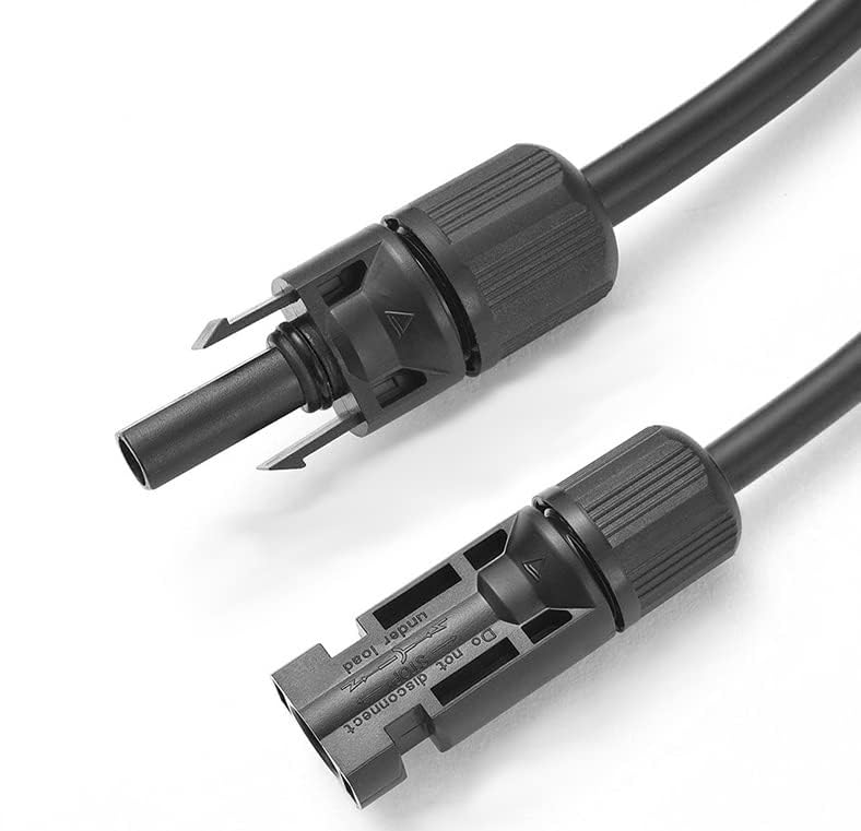 SOLARTRONICS Extension Cable 4 mm² H1Z2Z2-K Solar Cable Balcony Power Station Connection Cable Black with Plug on Both Sides for Solar Panels PV GAK. Made in Germany (2 x 5 m) 5m - 4mm² - Image 4