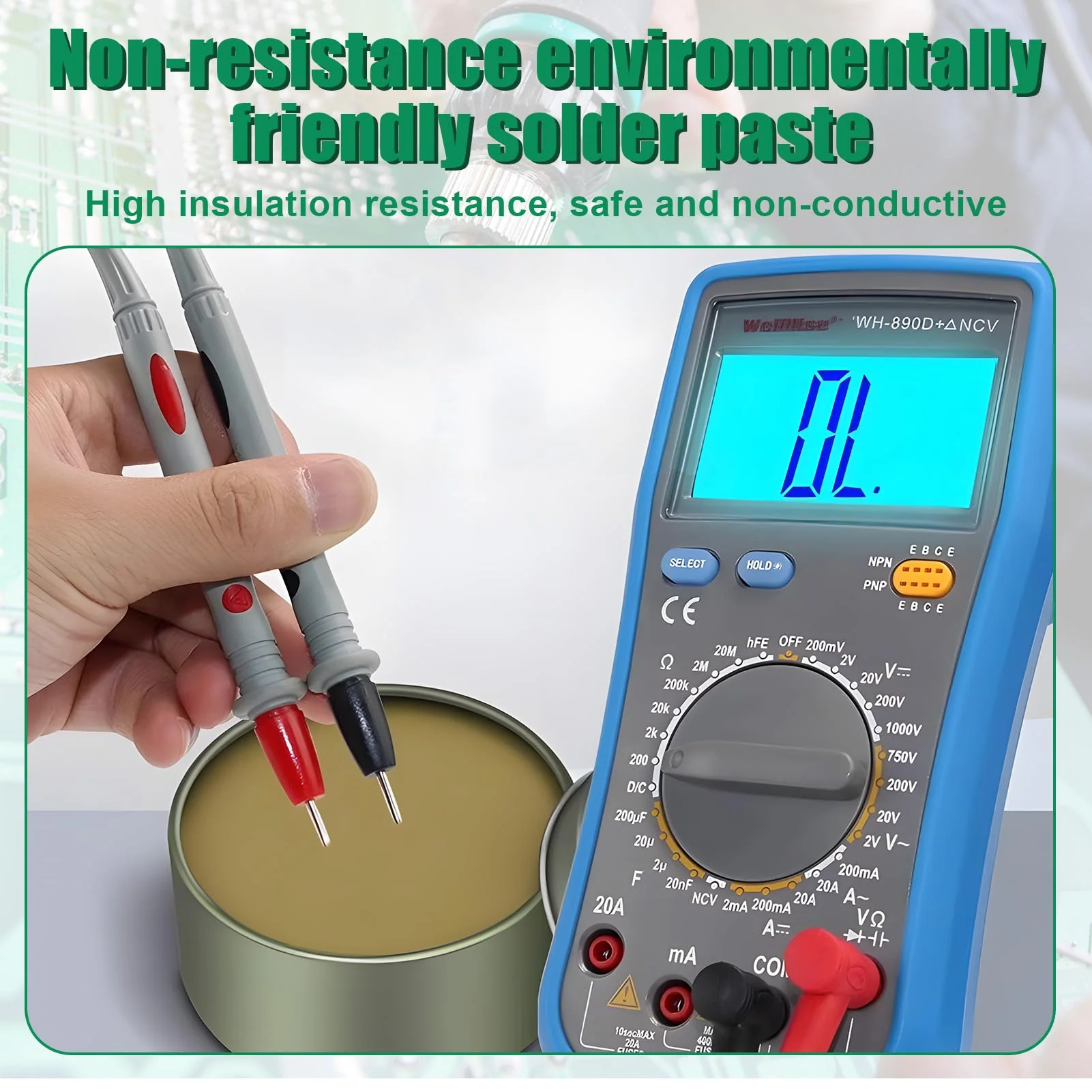 Solder Flux, Solder Paste, No Clean Solder Grease Flux with Solder with Flux, Soldering Paste Flux for Precision for Machines, Metal, Sheet Metal, Telephones, PC Cards, Components - Image 6