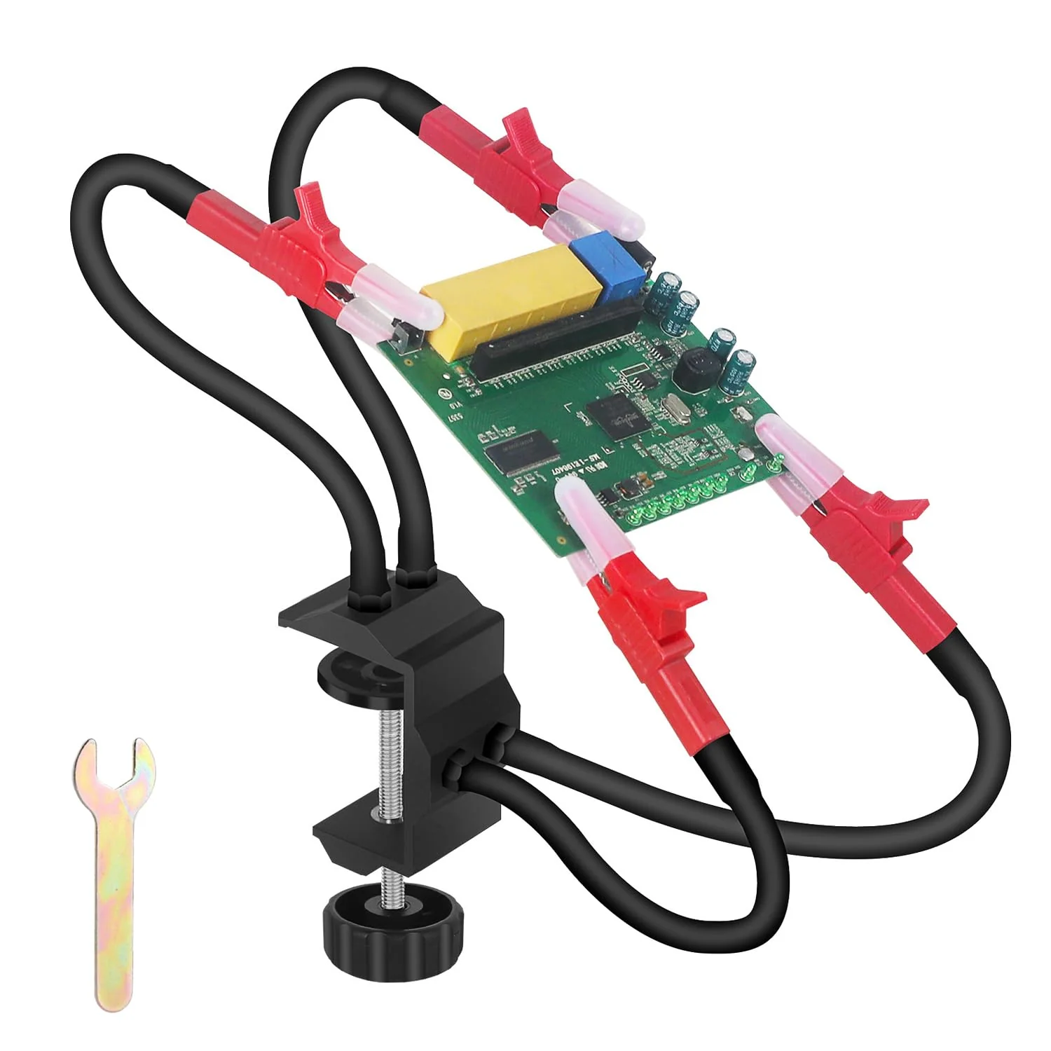 Soldering Aid Third Hand, Easy to Use, Soldering Aid Can Be Rotated 360 Degrees Freely, Soldering Holder, for Soldering Stations, PCB Stand, Electronics Work (Average Size) Durchschnittsgröße