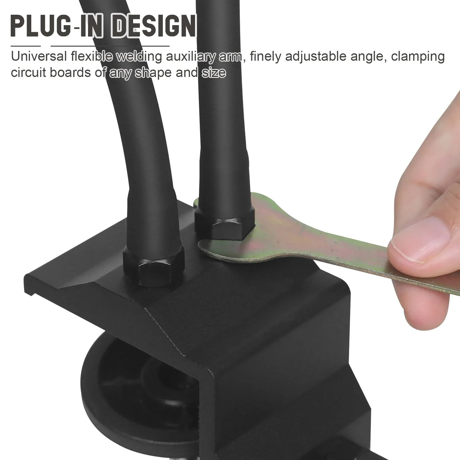 Soldering Aid Third Hand, Easy to Use, Soldering Aid Can Be Rotated 360 Degrees Freely, Soldering Holder, for Soldering Stations, PCB Stand, Electronics Work (Average Size) Durchschnittsgröße - Image 2