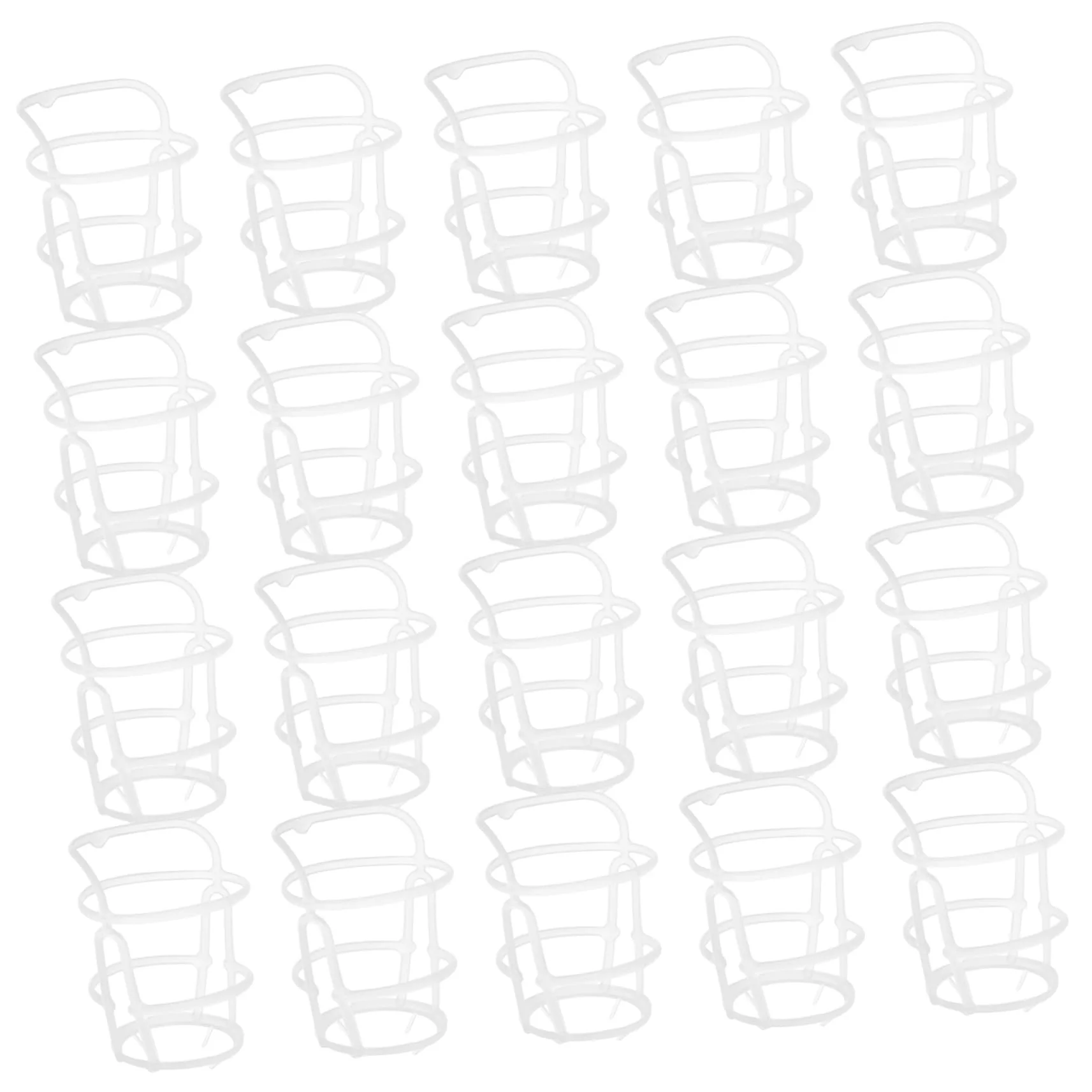 SOLUSTRE 1 Set of Infusion Net Bags, Salt Solution Bottle Net, Infusion Stand Accessories, Infusion Accessories for Clinics, Hospital Accessories, Portable Drip Rod Net, Plastic, White, Pack of 20