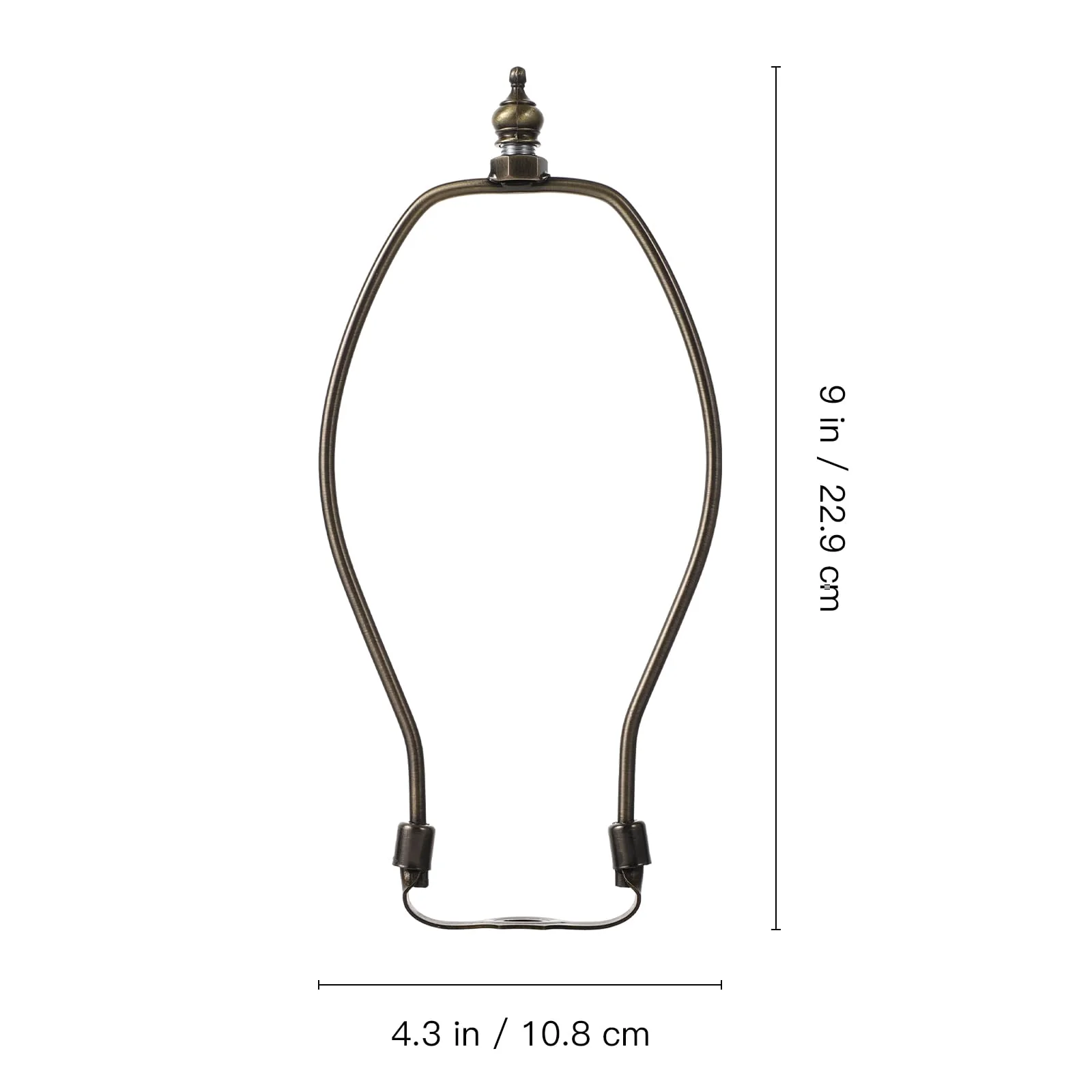 SOLUSTRE Lamp Holder Harp Lamp Shade Harp Holder Bronze Horn Frame Shade Holder Adjustable Kit Suitable for Table Floor Light Umbrella Holder 20X 11,5X0,2 CM - Image 8