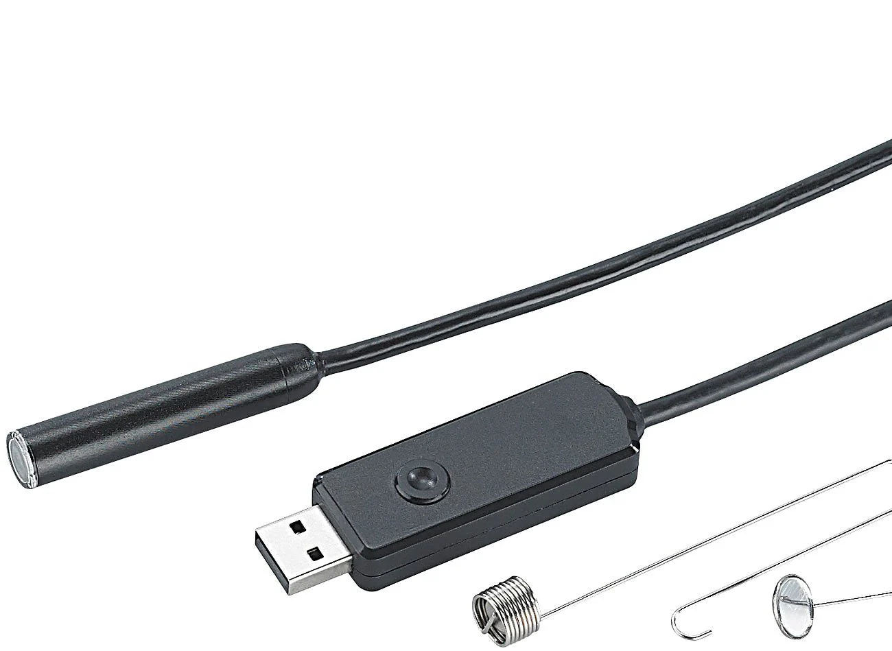 Somikon Wasserfeste USB-Endoskop-Kamera mit 7m-Kabel & LEDs