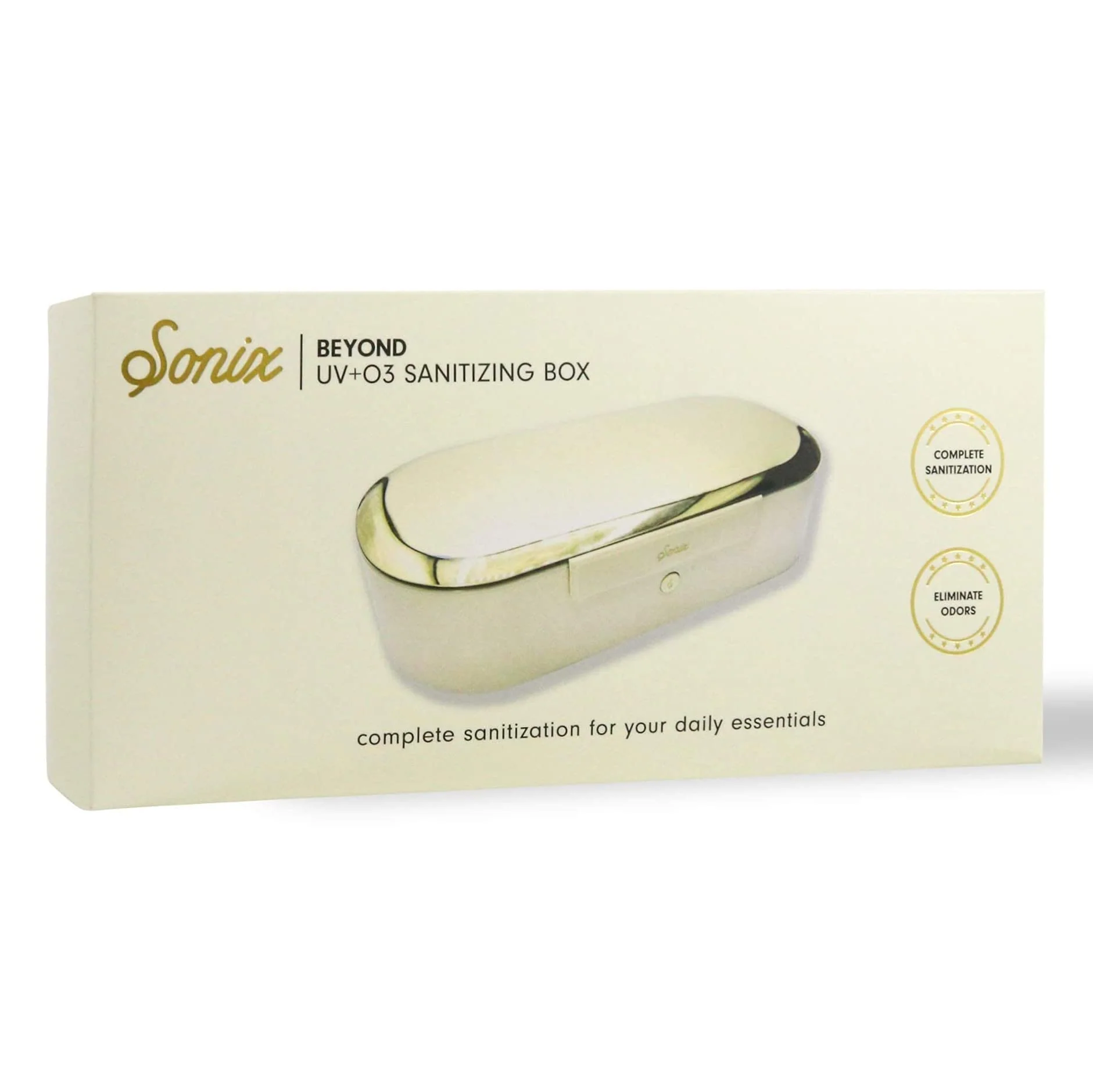 Sonix Beyond UV+O3 Sanitizer Box and Universal Charger UV and Ozone Disinfector for Phone, Mask, Makeup Brush, Nail Tool (Gold) Gold - Image 8