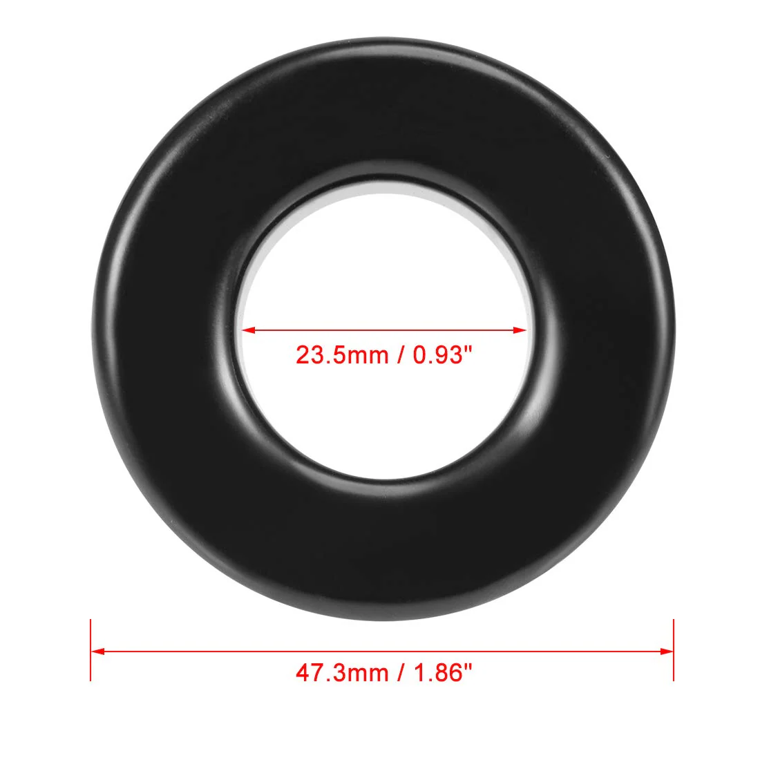 sourcing map 23.5 x 47.3 x 18.5 mm Ferrite Ring Iron Powder Toroid Cores Black Ferrite Cores DE de - Image 2