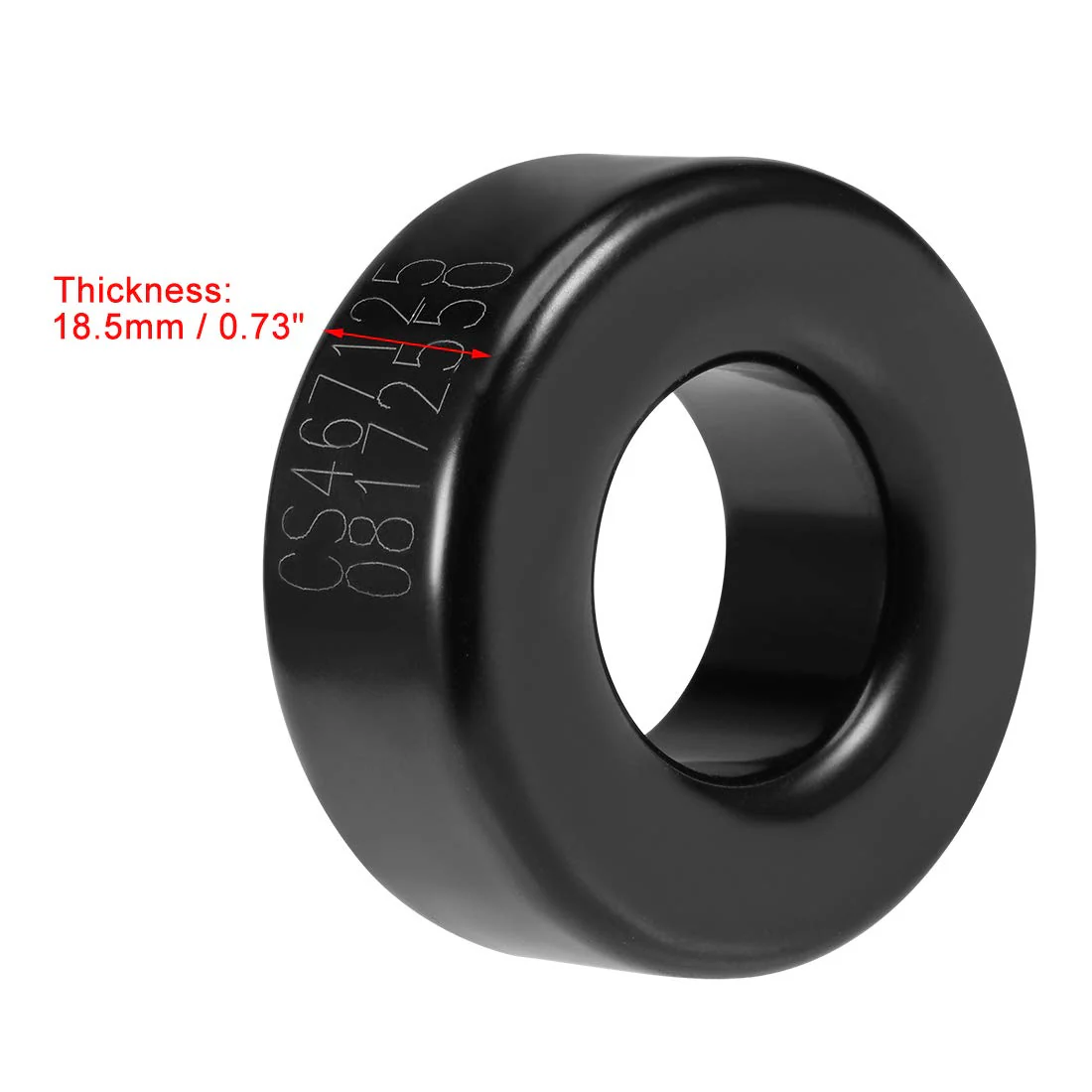sourcing map 23.5 x 47.3 x 18.5 mm Ferrite Ring Iron Powder Toroid Cores Black Ferrite Cores DE de - Image 3