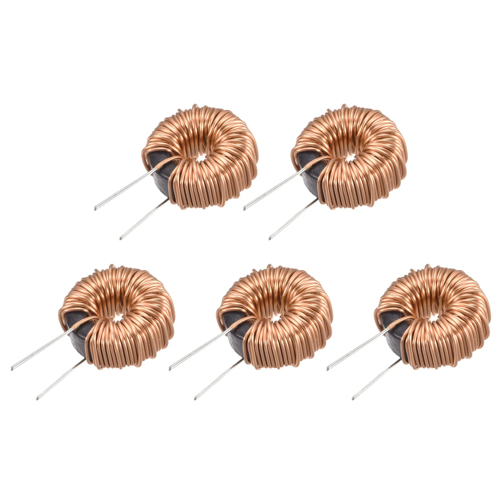 sourcing map 5x Toroidal Core Inductor Copper Coil Magnetic Inductance 330uH 3A for DIY Board