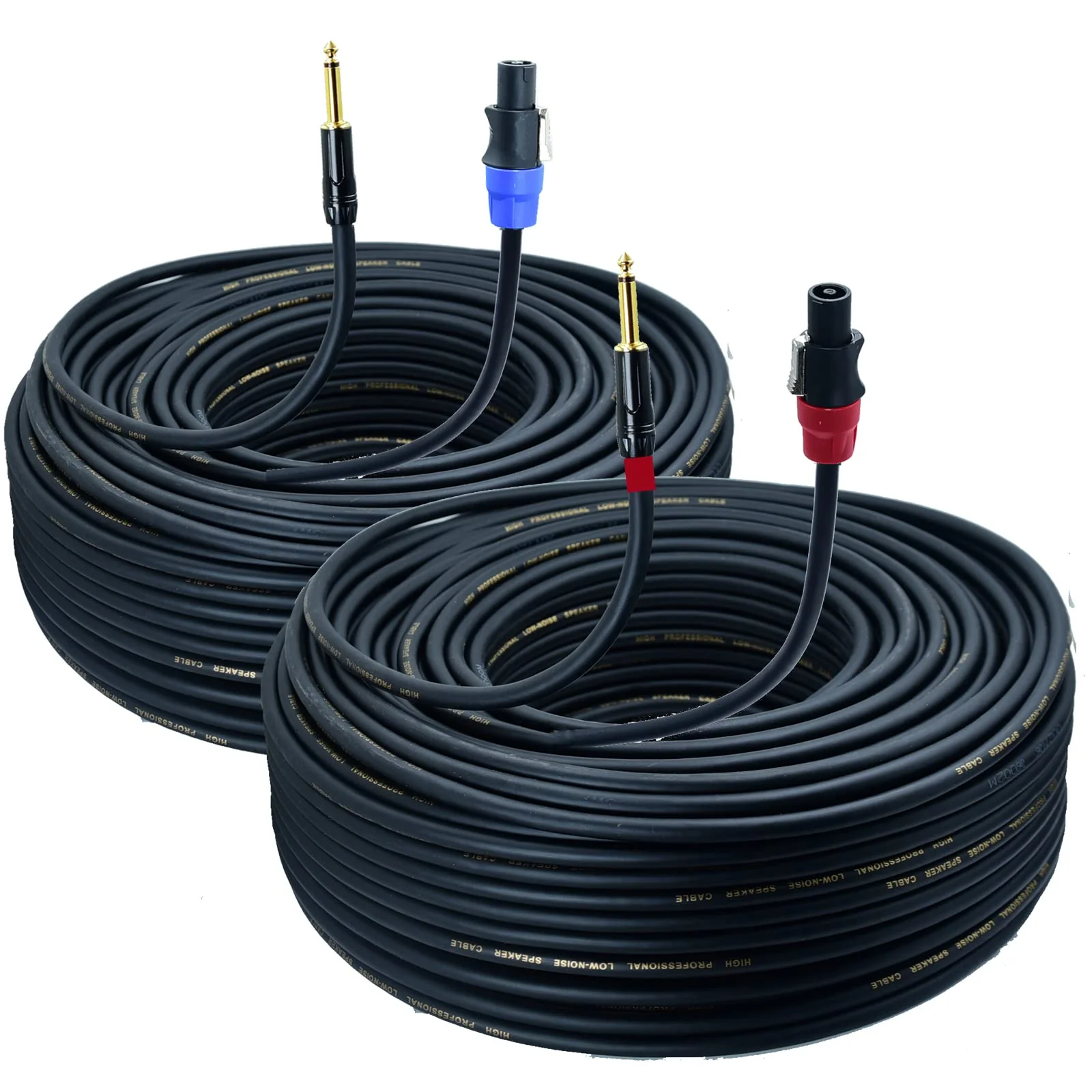 Speak on 2Pcs Professional Speakon to 1/4 Inch ts Speaker Cable for pa Jack Pair 14 awg Gauge Male Audio Port Plug Amplifier Connection dj amp Heavy Duty bocina Cord Wire ft with Twist Lock(3 feet) 3 feet - Image 7