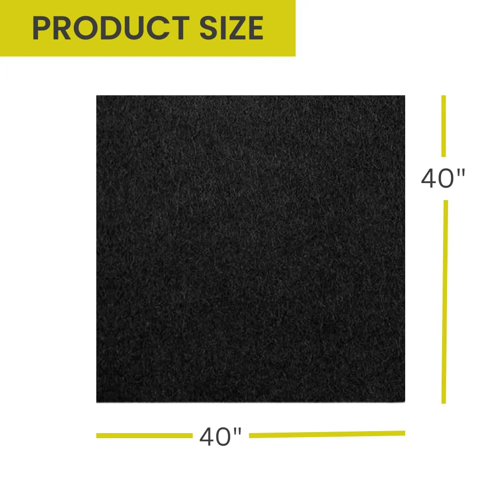 Speaker Box Carpet Car Sub Woofer Trunk Liner Felt Black Fabric for RV, Boat, Truck, Automotive Interior, Marine, Home Floor (40" x 40" Anthracite) 40" x 40" ANTHRACITE - Image 5
