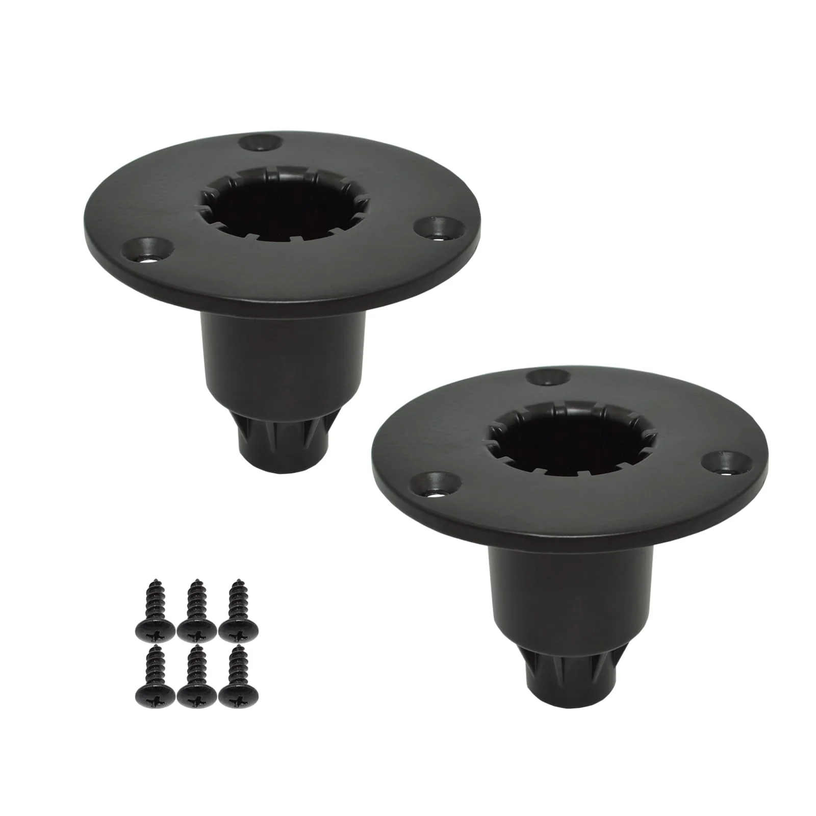 Speaker Mount Adapter with M20 Threading,4.02"x3",Metal Speaker Stand Top Hat with M20 Threading, 102X75mm (2 Packs Black) 102X75+M20