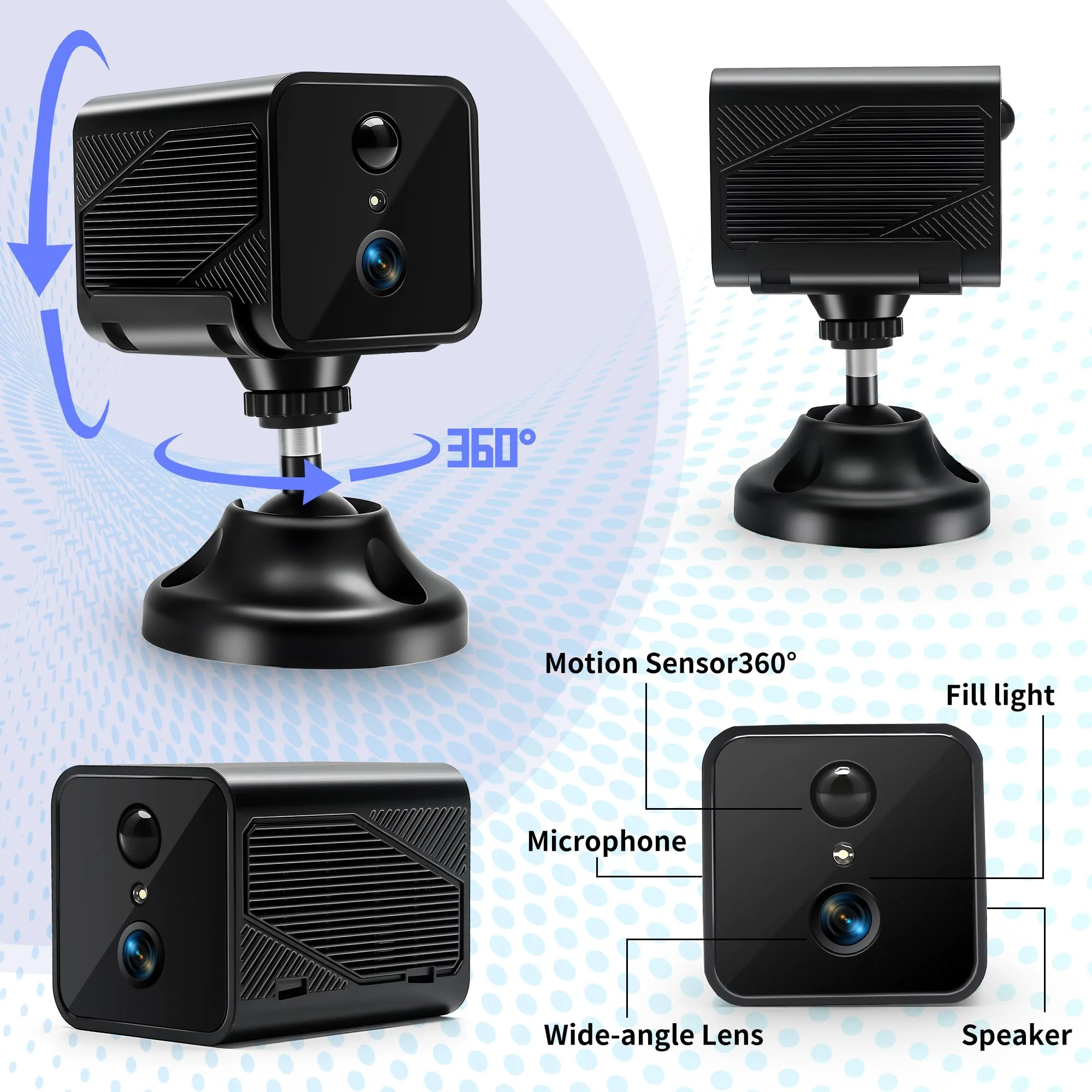 Spy Camera - 2K Hidden Camera with Long Battery Life & AI Motion Detection, Wireless Small Cameras Hidden with Mic and Speaker for Home, No SD Card Support - Image 8