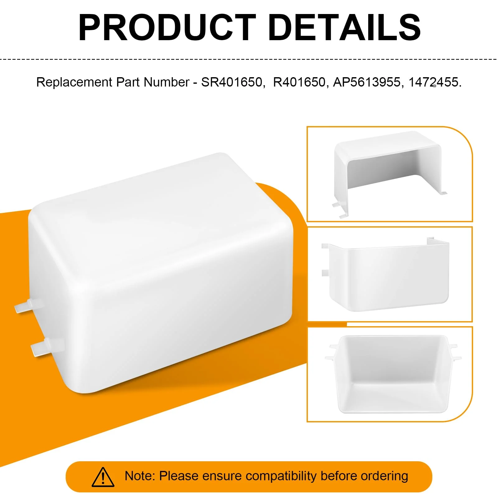 SR401650 Range Hood Light Lens Cover for Broan Range Hood QL1, NS6, NS6530WW, QL130WW, Replace Part R401650, 1472455, AP5613955 Light Cover Lense, 1 Pcs - Image 4