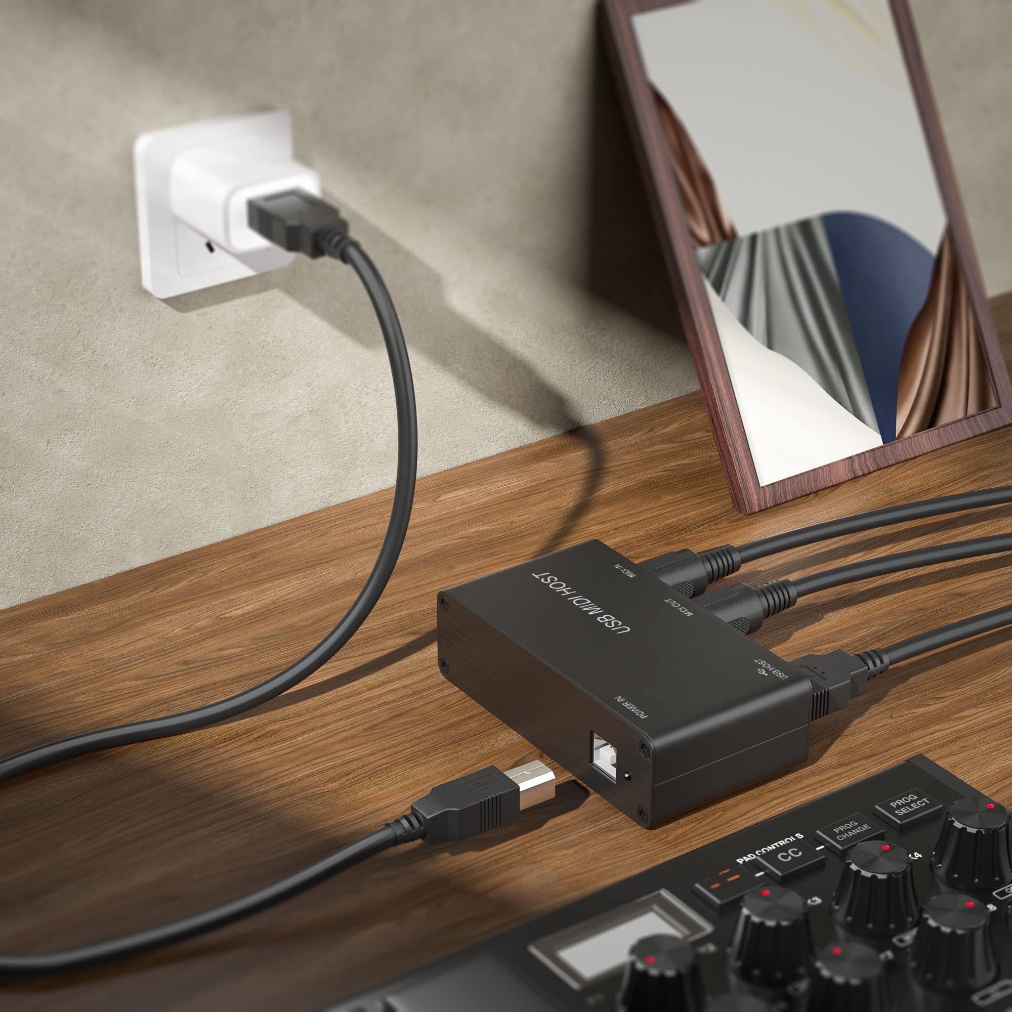 Standalone USB MIDI Host Box - 5-Pin MIDI Interface, MIDI-USB-Host MIDI-HOST - Image 5
