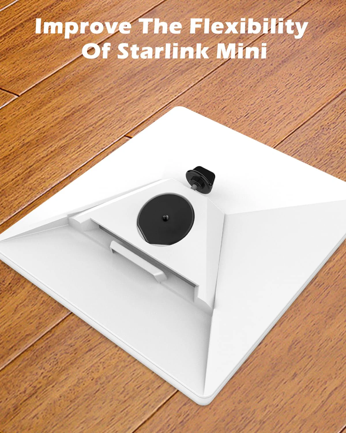 Starlink Mini Tripod Adapter - Aluminum Alloy Tripod Mount Adapter for Starlink Mini - 1/4"~20 and 3/8"~16 Threaded - Enables Tripod, Fixing Clamp or Other Bracket Fixing - Use with Pipe Adapter - Image 7