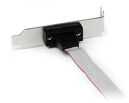 StarTech.com 1 Port 16-Inch DB9 Serial Port Bracket to 10 Pin Header - Low Profile (PLATE9M16LP) - Image 3