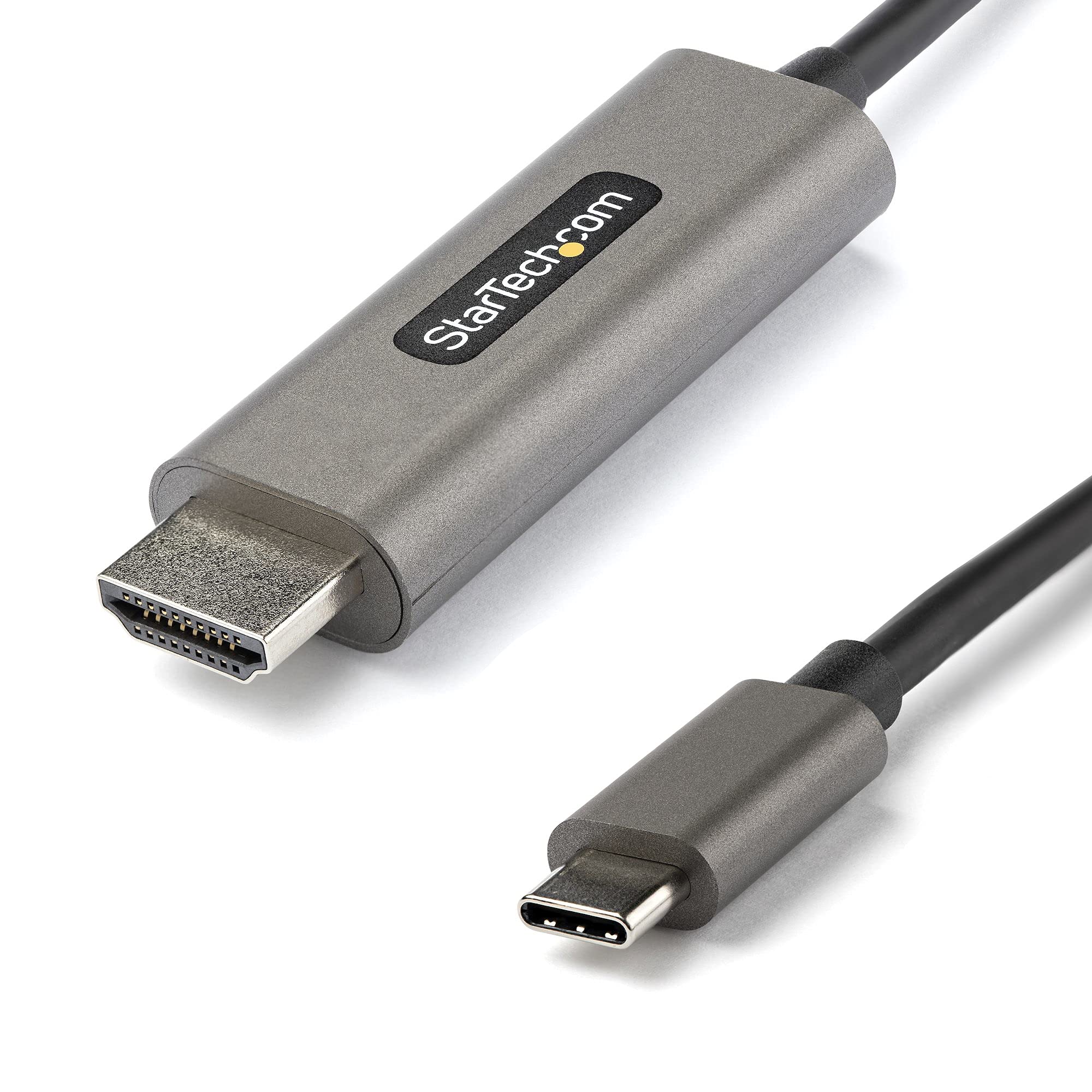 StarTech.com 6ft (2m) USB C to HDMI Cable 4K 60Hz w/ HDR10 - Ultra HD USB Type-C to 4K HDMI 2.0b Video Adapter Cable - USB-C to HDMI HDR Monitor/Display Converter - DP 1.4 Alt Mode HBR3 (CDP2HDMM2MH) 6 ft