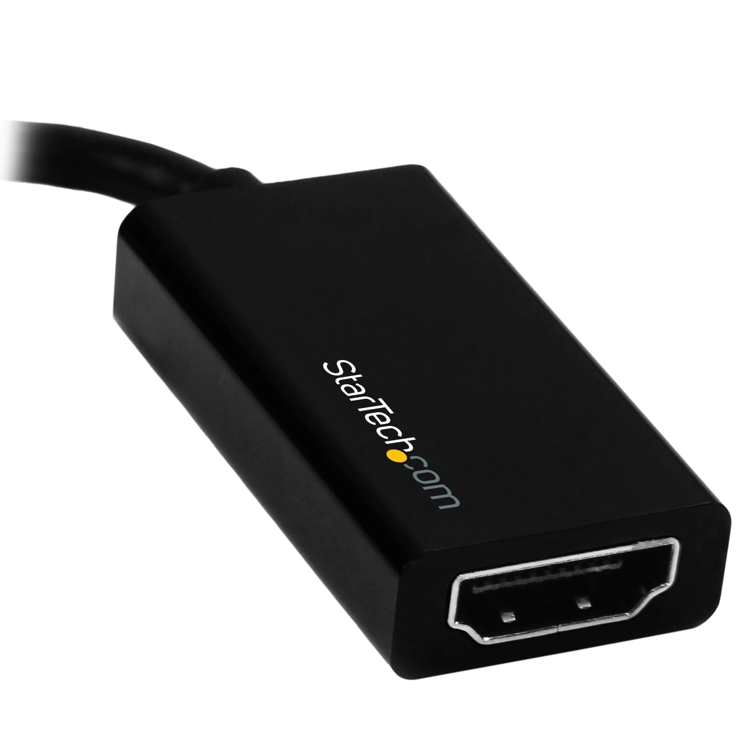 StarTech.com Mini DisplayPort to HDMI Adapter, 4K 60Hz, 1080p 240Hz, Thunderbolt to HDMI Adapter Cable Converter for mDP or Thunderbolt 1 & 2 MacBooks, MacBook Air, Mac Mini, Microsoft Surface Pro 1-6 Black - Image 3