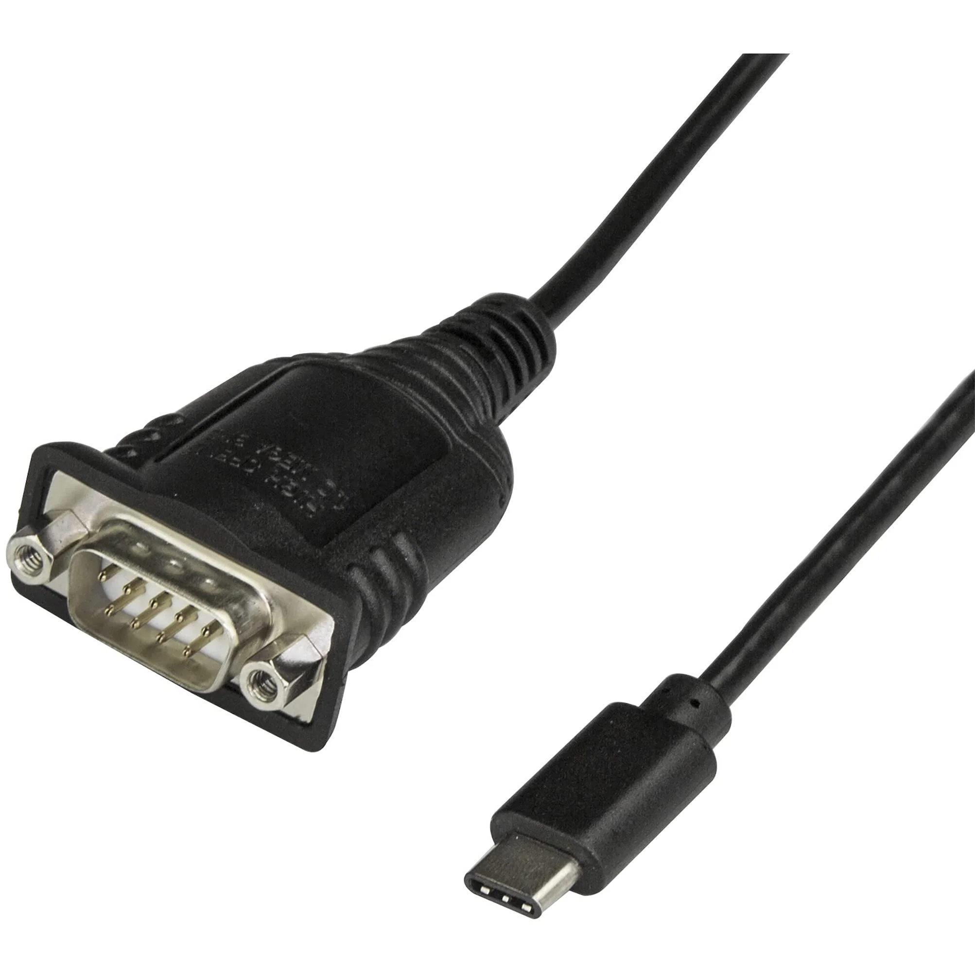 StarTech.com USB C to Serial Adapter Cable 16" (40cm) - USB Type C to RS232 (DB9) Converter Cable - USB-C Serial Cable for PLCs, Scanners, Printers - Male/Male - Windows/Mac/Linux (ICUSB232C) 1 Port RS 232