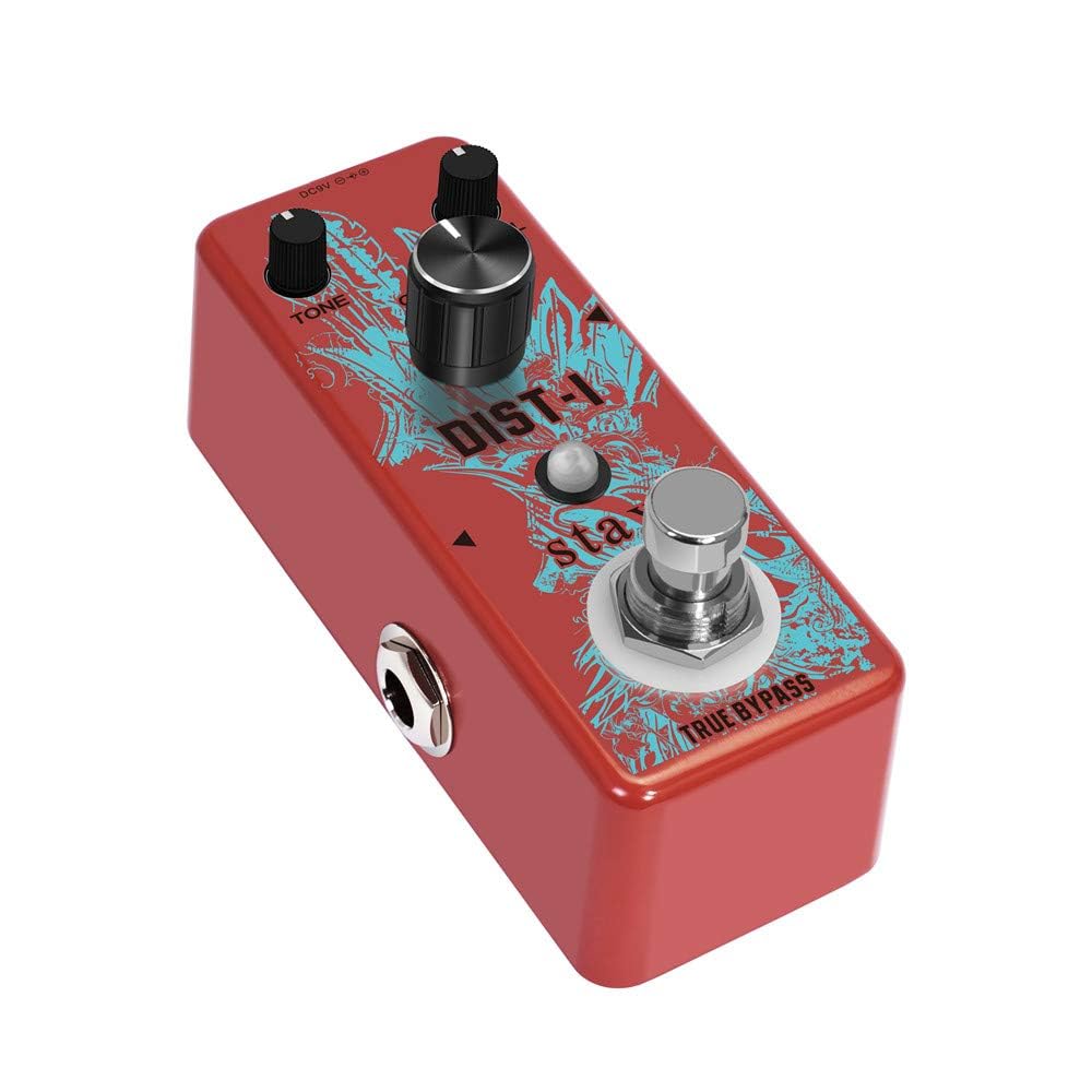 Stax Vintage British Distortion Pedal - Classic UK-Inspired Overdrive & Crunch for Guitar High Gain Tube Amp Tone True Bypass. British Dish