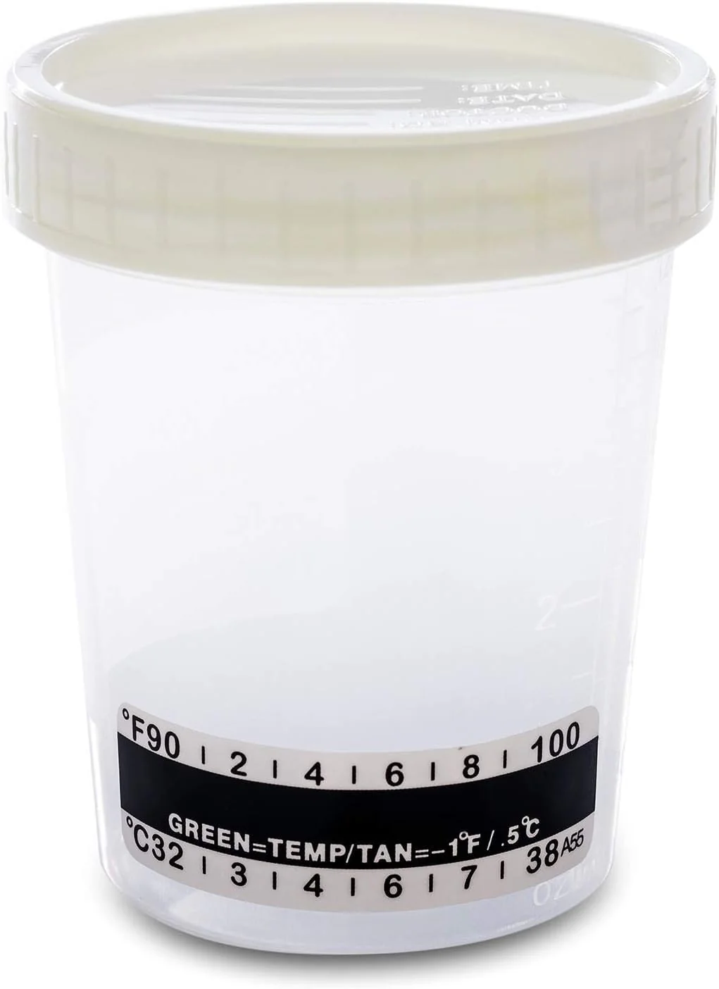 Sterile Urine Cup / Sample Cup Screw Top 120ml with Temperature Indicator Pack of 5 - Image 9