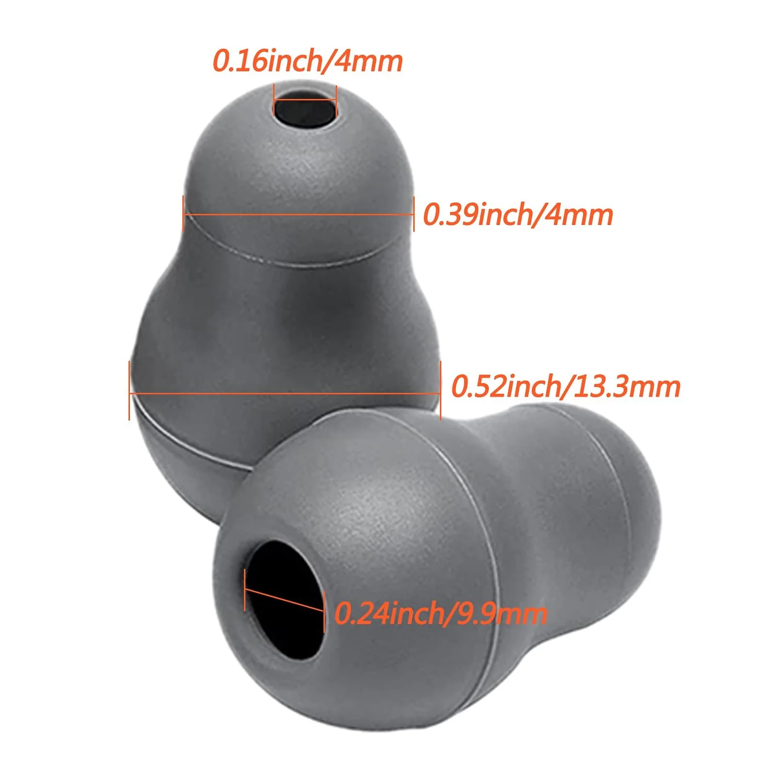 Stethoscope Ear Tips Replacement for Littmann Stethoscopes Compatible with MDF Stethoscope Ear Pieces Classic 3 Cardiology 3 & Cardiology 4, Cardiology III & IV & Littmann Stethoscope Parts (Grey) - Image 4