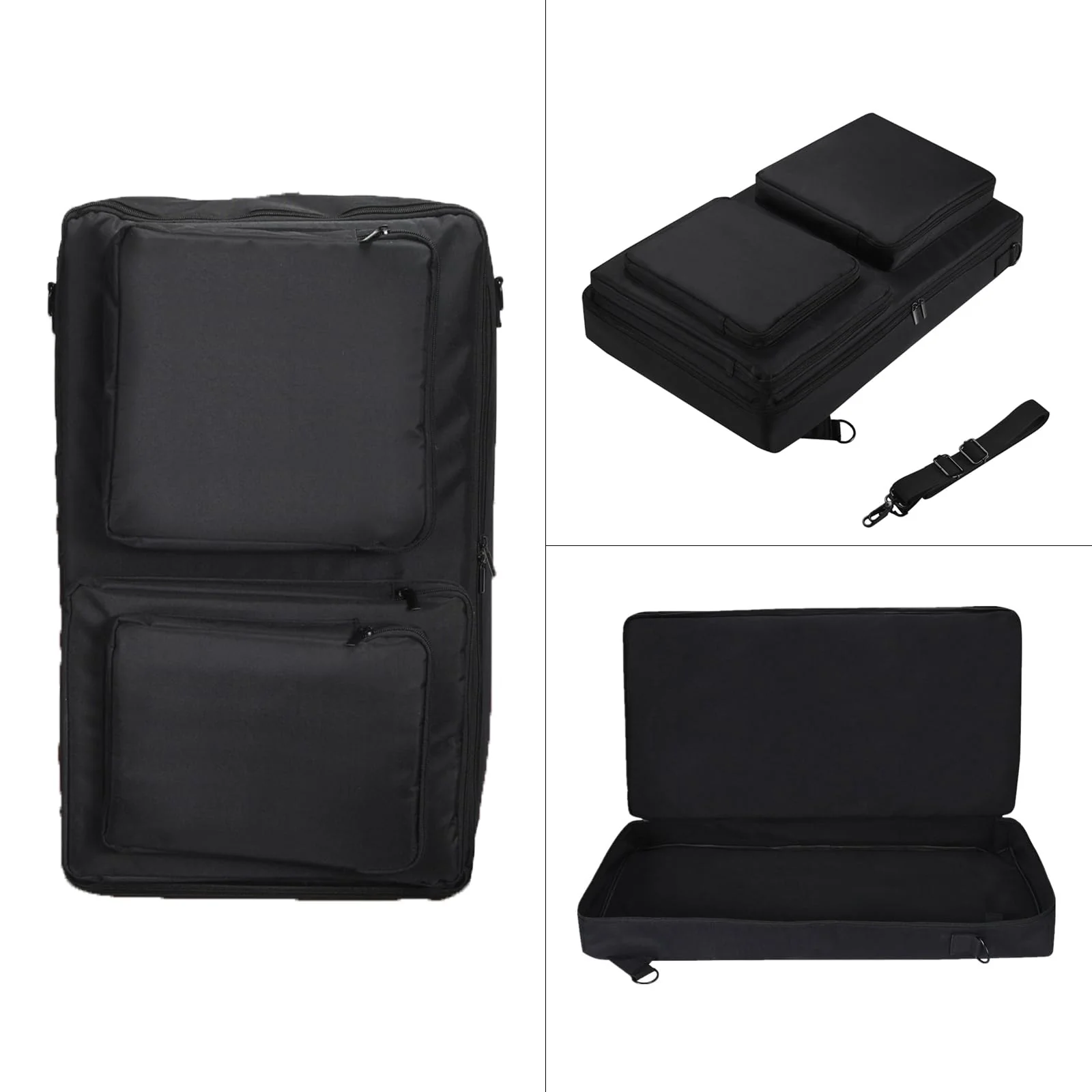 Storage bag case is suitable for Pioneer DDJ-SR 2/SR, Native Instruments Traktor Kontrol S4 Mk3,Portable adjustable shoulder strap large capacity (DDJ-SR 2)