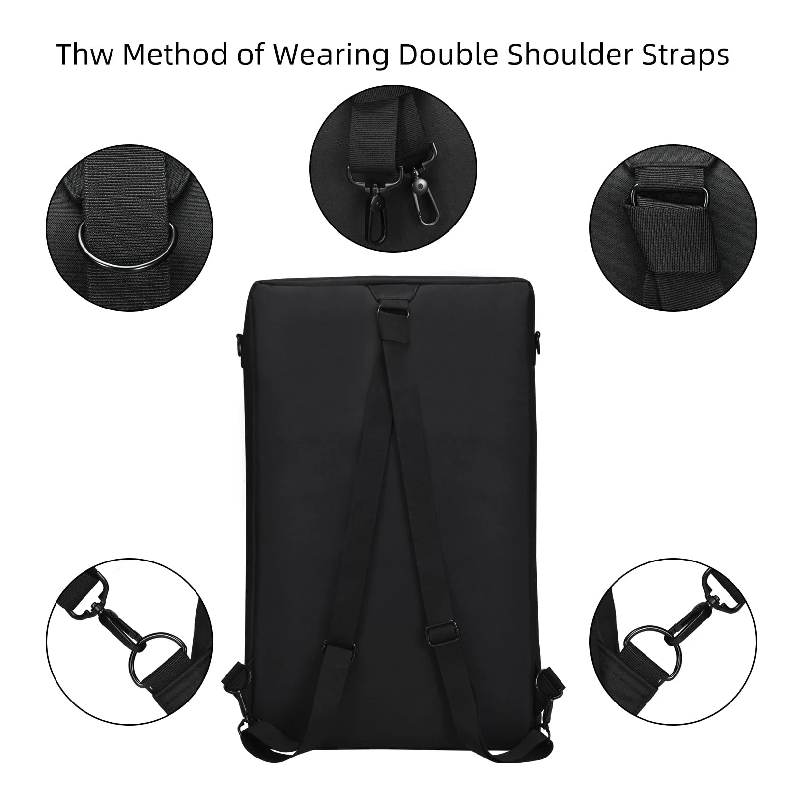 Storage bag case is suitable for Pioneer DDJ-SR 2/SR, Native Instruments Traktor Kontrol S4 Mk3,Portable adjustable shoulder strap large capacity (DDJ-SR 2) - Image 5