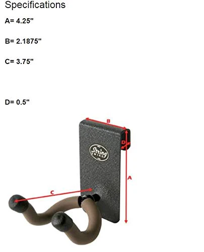String Swing CC07 Clip-On Guitar Keeper for Flat Handle Amp or Speaker Cabinet - Image 2
