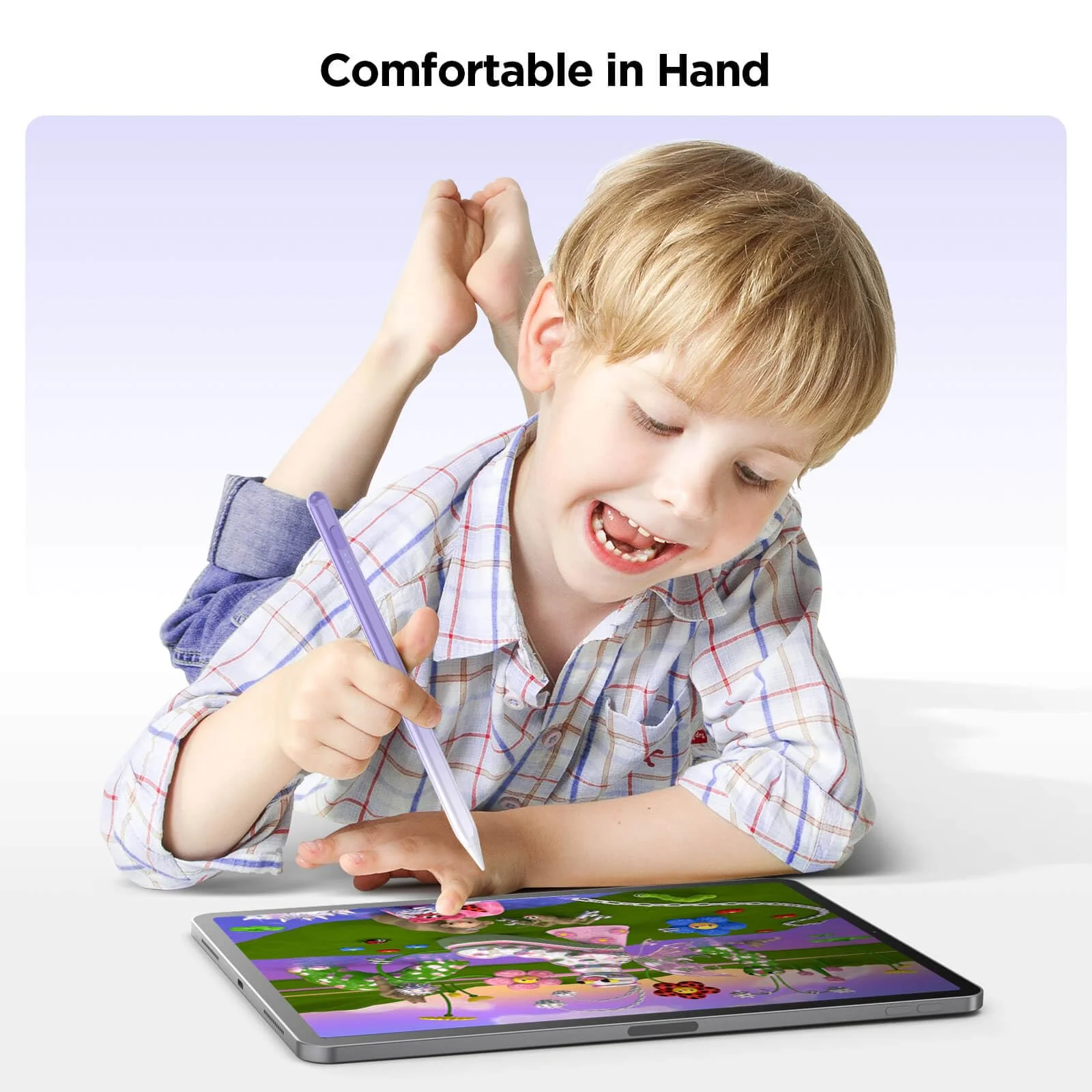 Stylus Pen for iPad 2018-2024, 15Mins Fast Charge for Apple iPad Pencil, Palm Rejection, Tilt Sensitivity, Pen for iPad 10/9/8/7/6, iPad Pro 12.9"/11"/13" M4, iPad Mini 6/5, iPad Air 5/4/3/11"-13" M2 Purple - Image 7