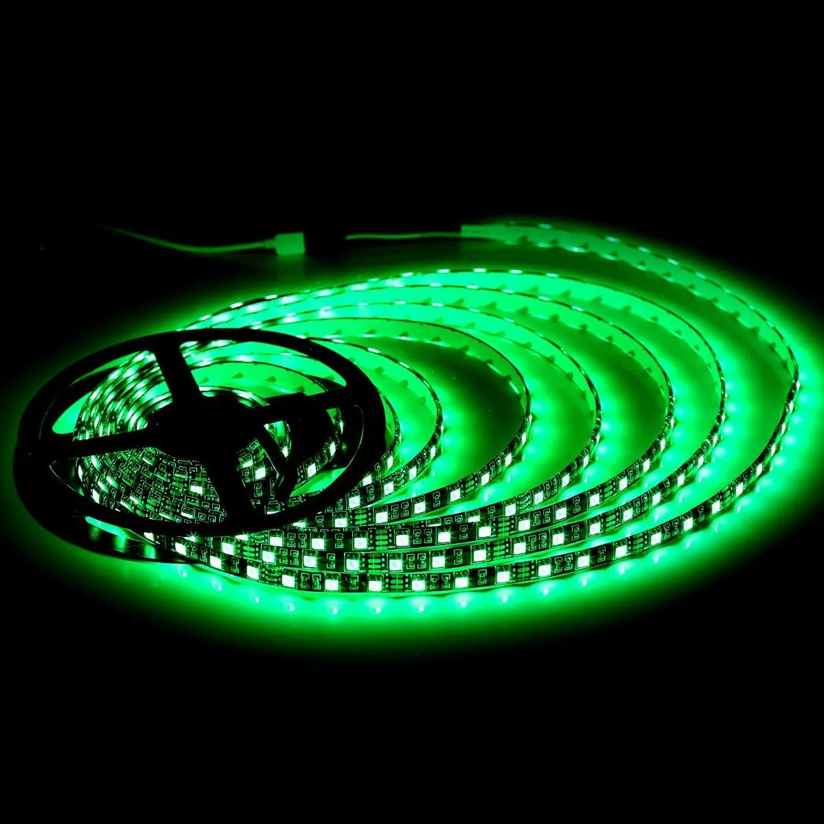SUPERNIGHT LED Strip Lights, 16.4FT 5M SMD 5050 Waterproof 300LEDs RGB Color Changing Flexible LED Light Strip for Bedroom, TV Back Lighting, Christmas, Valentine's Day (Black PCB) 2 Pcs - Image 4