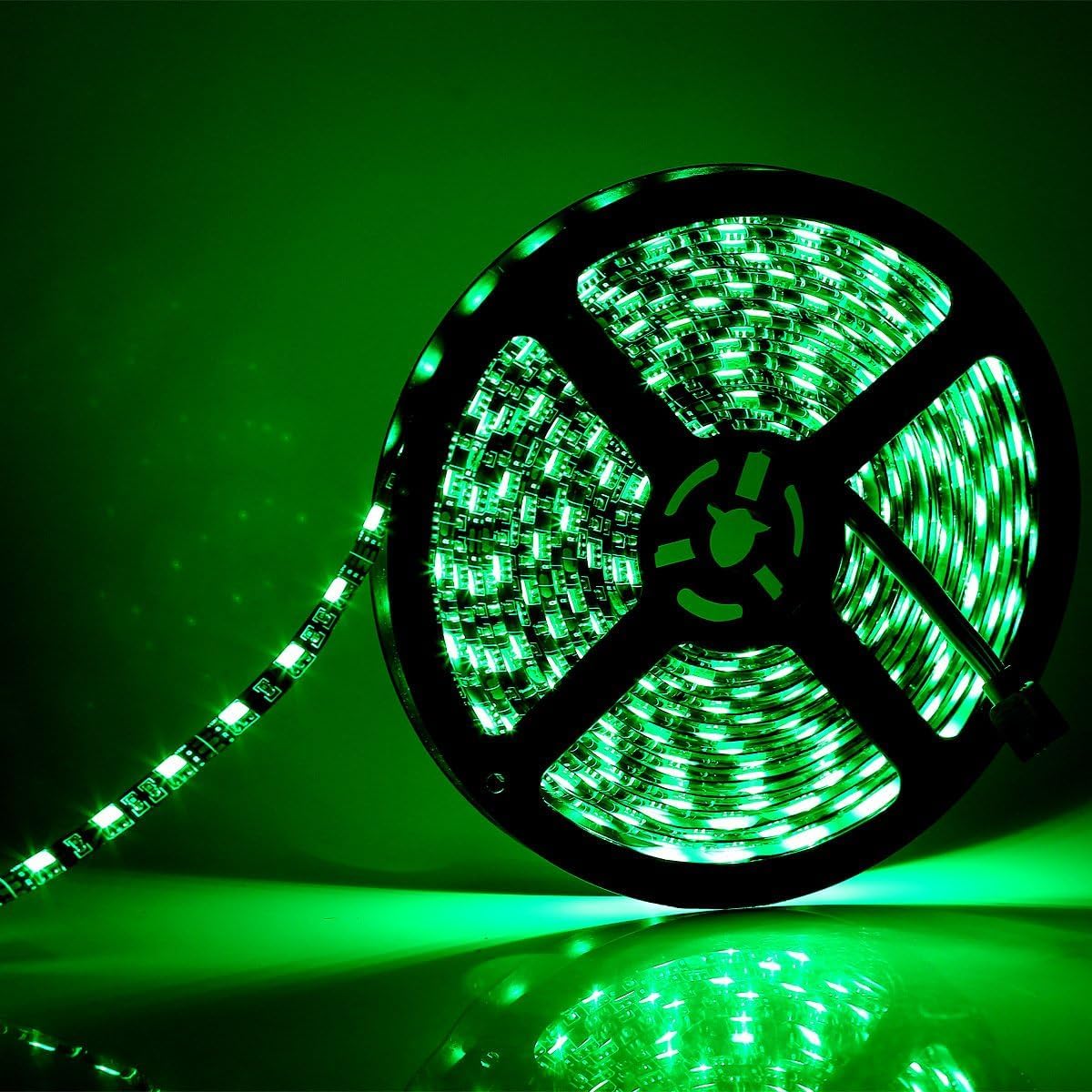 SUPERNIGHT LED Strip Lights, 16.4FT 5M SMD 5050 Waterproof 300LEDs RGB Color Changing Flexible LED Light Strip for Bedroom, TV Back Lighting, Christmas, Valentine's Day (Black PCB) 2 Pcs - Image 8