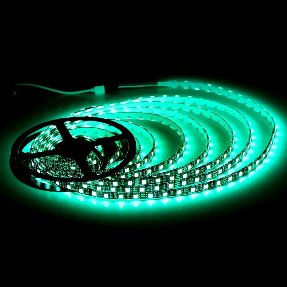 SUPERNIGHT LED Strip Lights, 16.4FT 5M SMD 5050 Waterproof 300LEDs RGB Color Changing Flexible LED Light Strip for Bedroom, TV Back Lighting, Christmas, Valentine's Day (Black PCB) 2 Pcs - Image 9