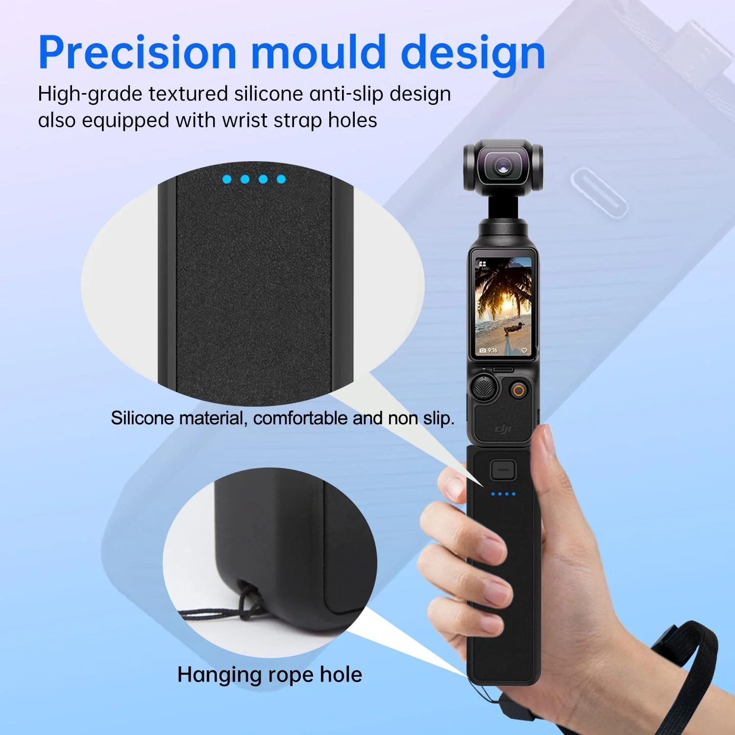 Suptig Handle Grip Battery Charger Battery Handle Built-in 5000mAh Battery Compatible for DJI Pocket 3, Xtra Muse Gopro, Insta 360, Akaso, Phone, Digital Camera - Image 3