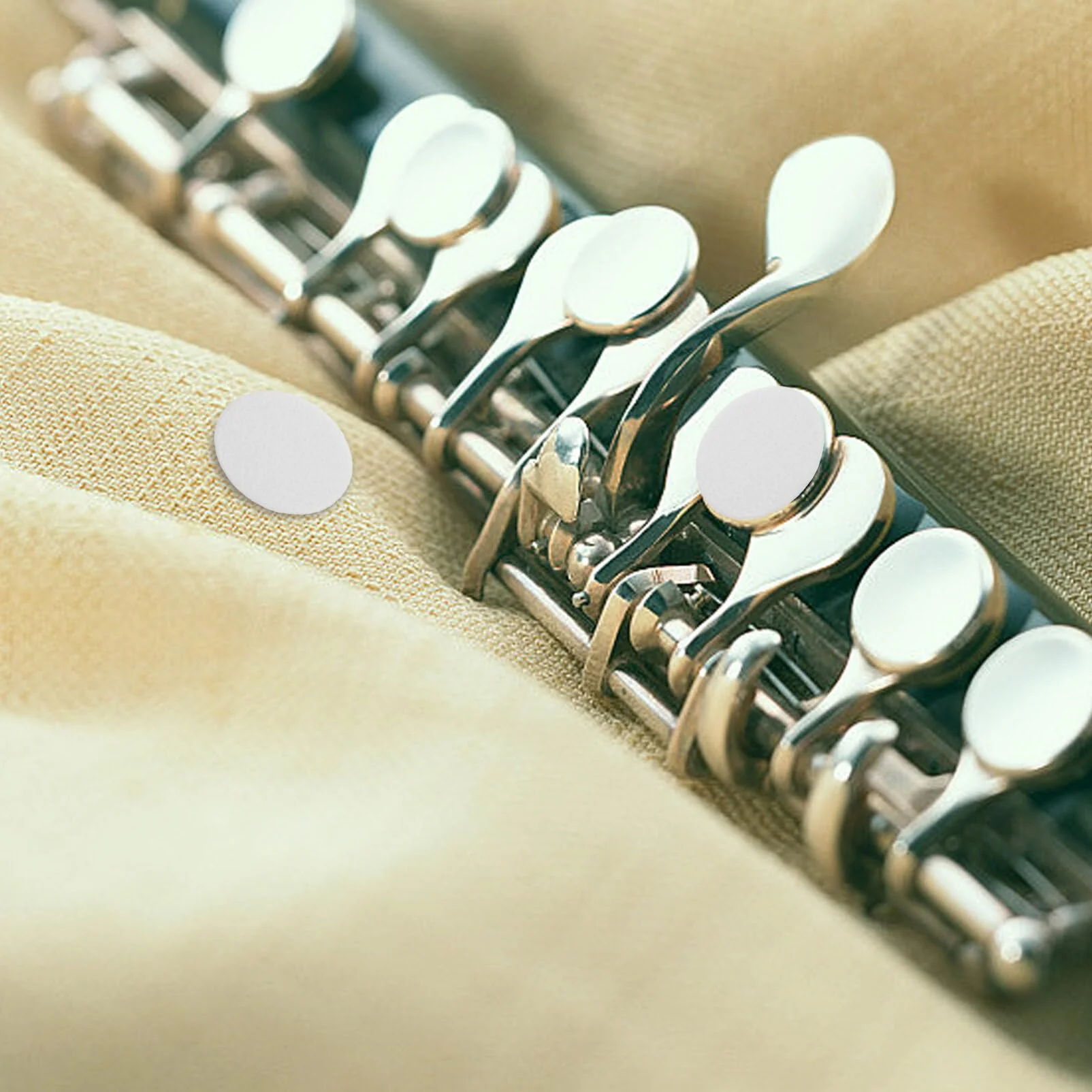 SUPVOX 24pcs Bassoon Sound Hole Pad Bassoon Soundhole Pad Mat Bassoon Parts Woodwind Instrument Parts Key Accessories Keytar Instrument Bassoon Cushions Key Pads for Bassoon Sheepskin - Image 7