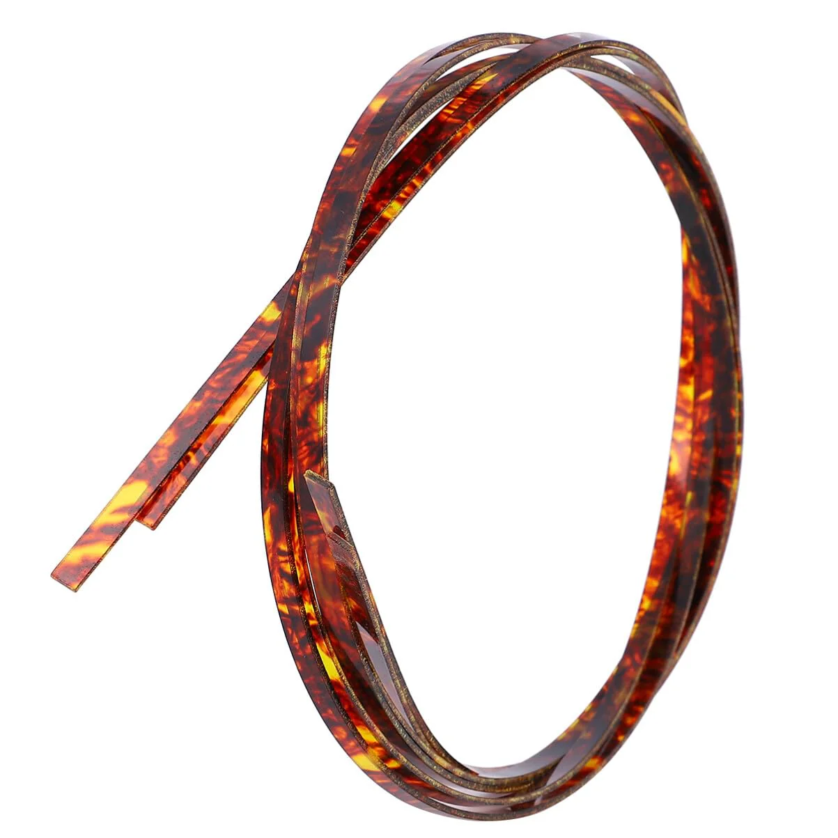 SUPVOX 2pcs guitar trim decked accessories Guitar parts Guitar Purfling Strip Binding Purfling Strip electric guitar strip inlay Guitar accessories Binding Strip mosaic plastic rosette 165x0.6cm Brown
