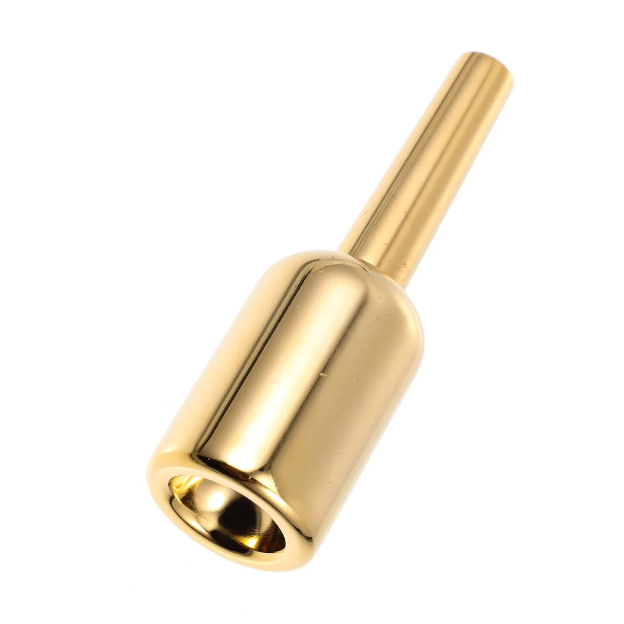 SUPVOX Gold-Plated Trumpet Mouthpiece 3.42X1.02 Inch Professional Brass Instrument Accessory Replacement Part for Elegant Sound and Comfortable Play 8.7X2.6X2.6CM 3C