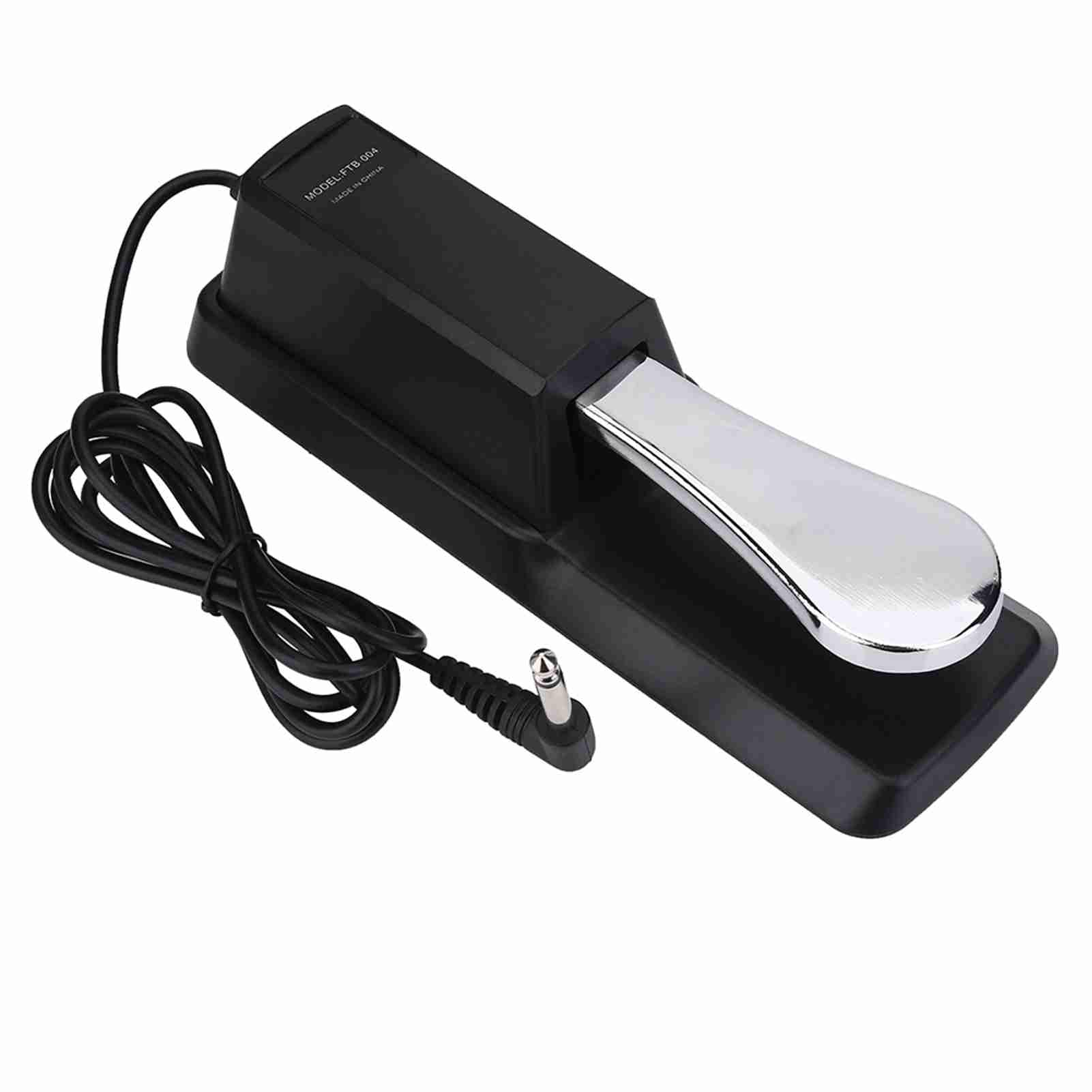 Sustain Pedal, 1/ 4in Jack Digital Piano Foot Pedal Mat for Electronic Organ, Electric Piano, Synthesizer, Midi Keyboard
