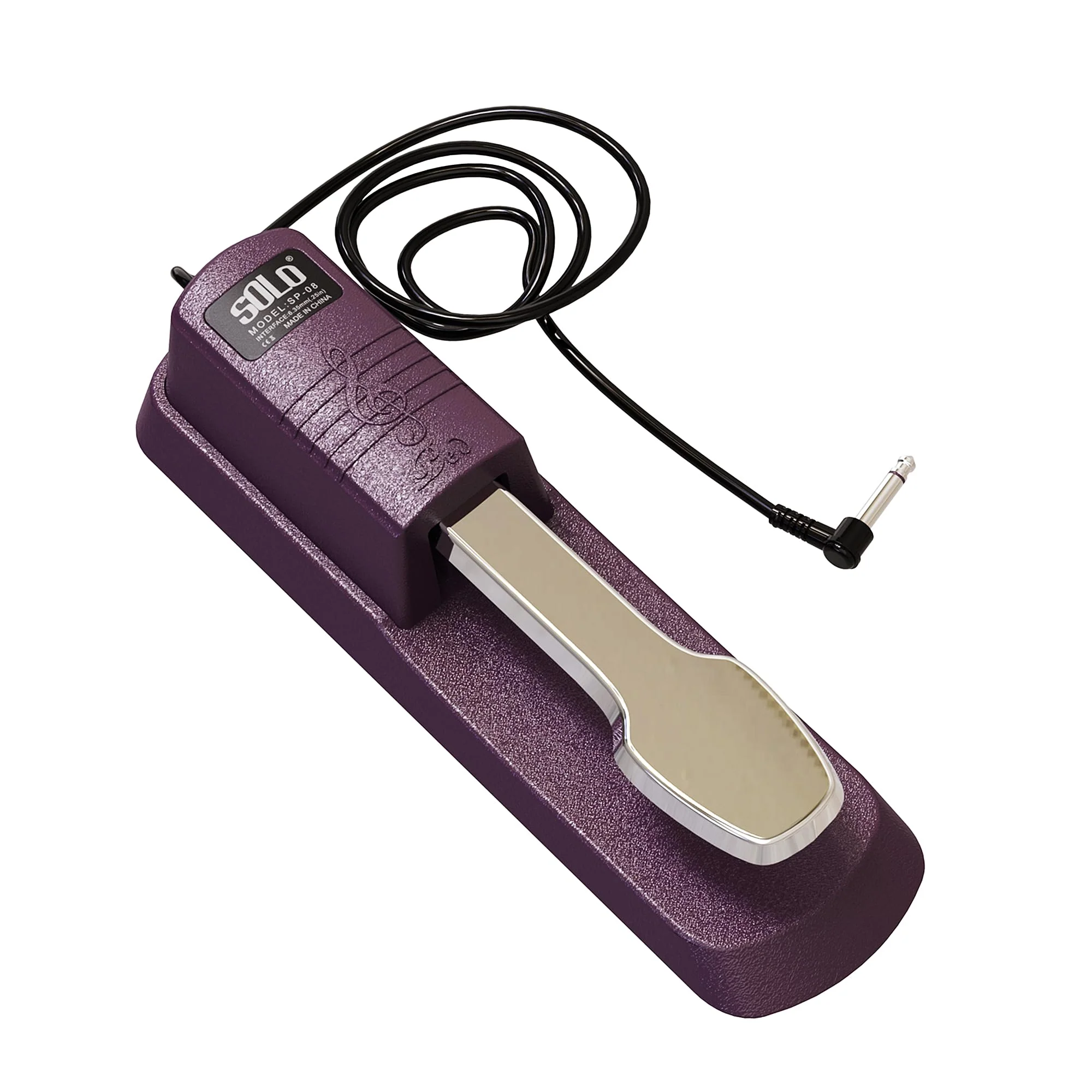 Sustain pedal for keyboard Piano Pedal Matte Purple