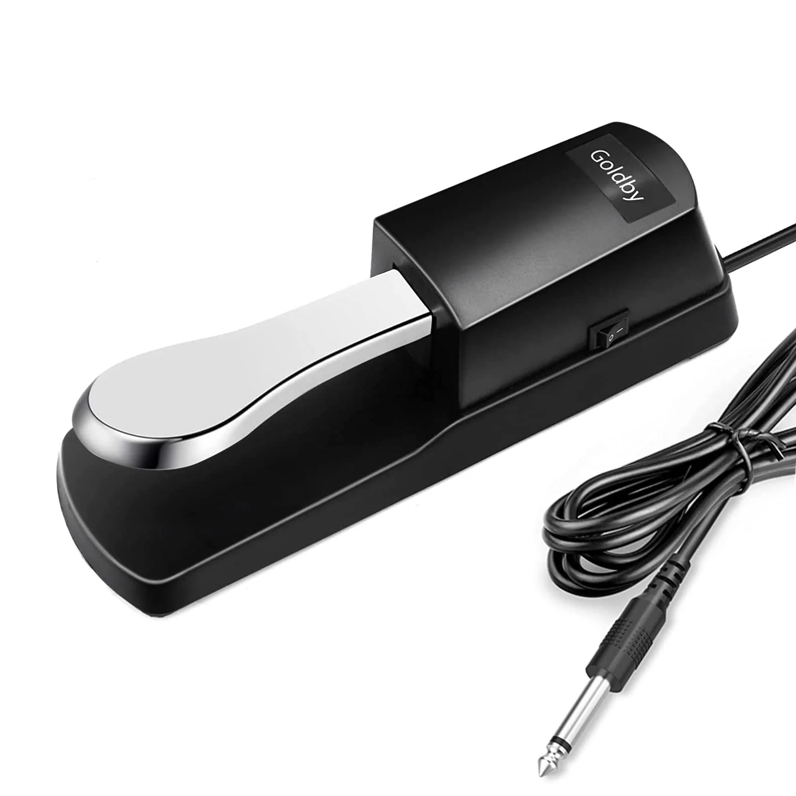 Sustain Pedal for Yamaha Keyboard, Casio, Roland, Korg Digital Pianos MIDI Keyboard Electronic Keyboards Electric Organ Synthesizer, 1/4 Inch Jack by Goldby