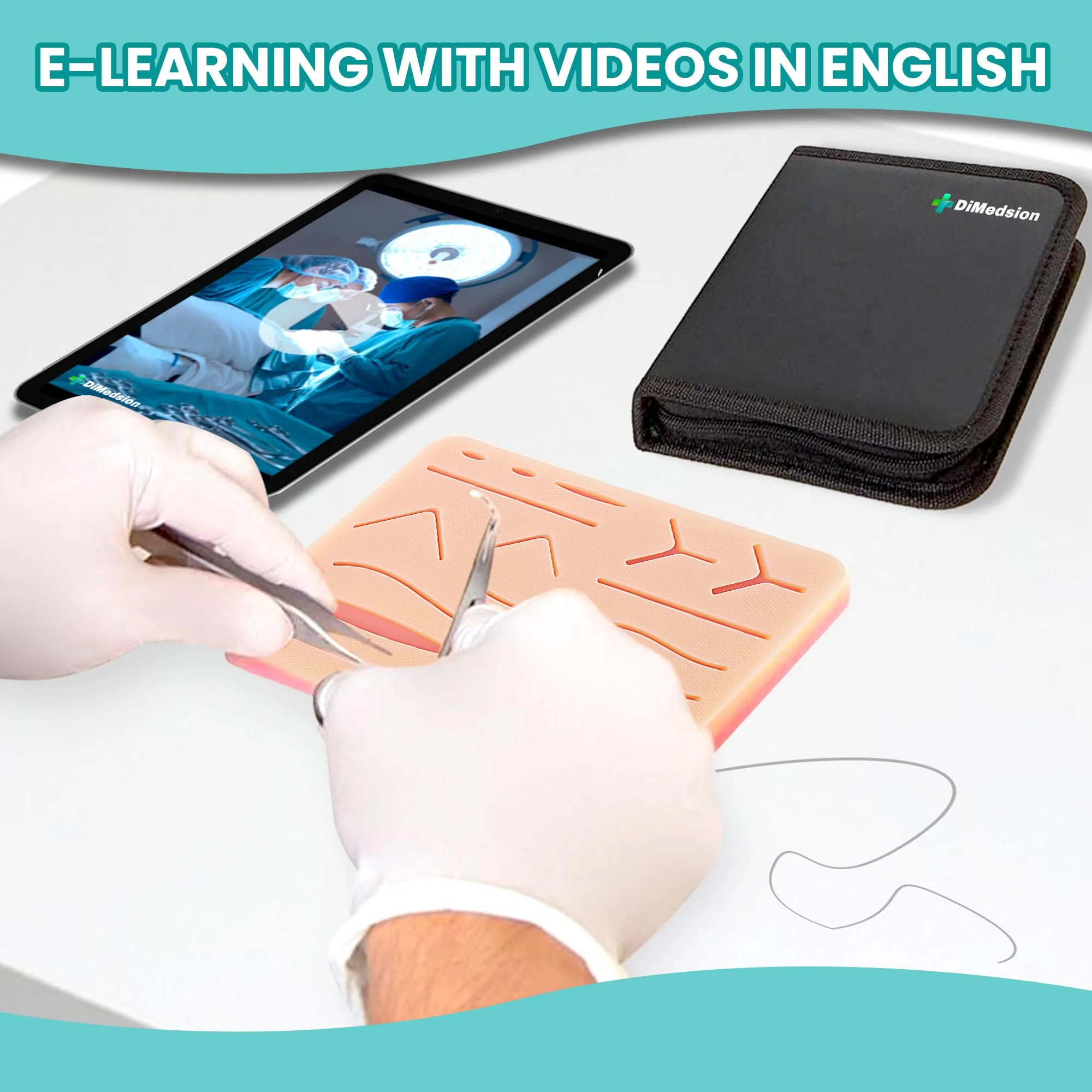 Suture Practice Kit for Medicine and Vet Students, Suture Kit for Suture Practice with Multilanguage Elearning, Suture Kit Practice Medical Student, Practice Suture Kit, Suturing Kit, Suture Kits - Image 7
