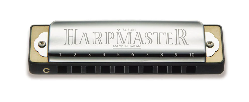 Suzuki Harmonica, Silver (MR-200 LF) Low-F