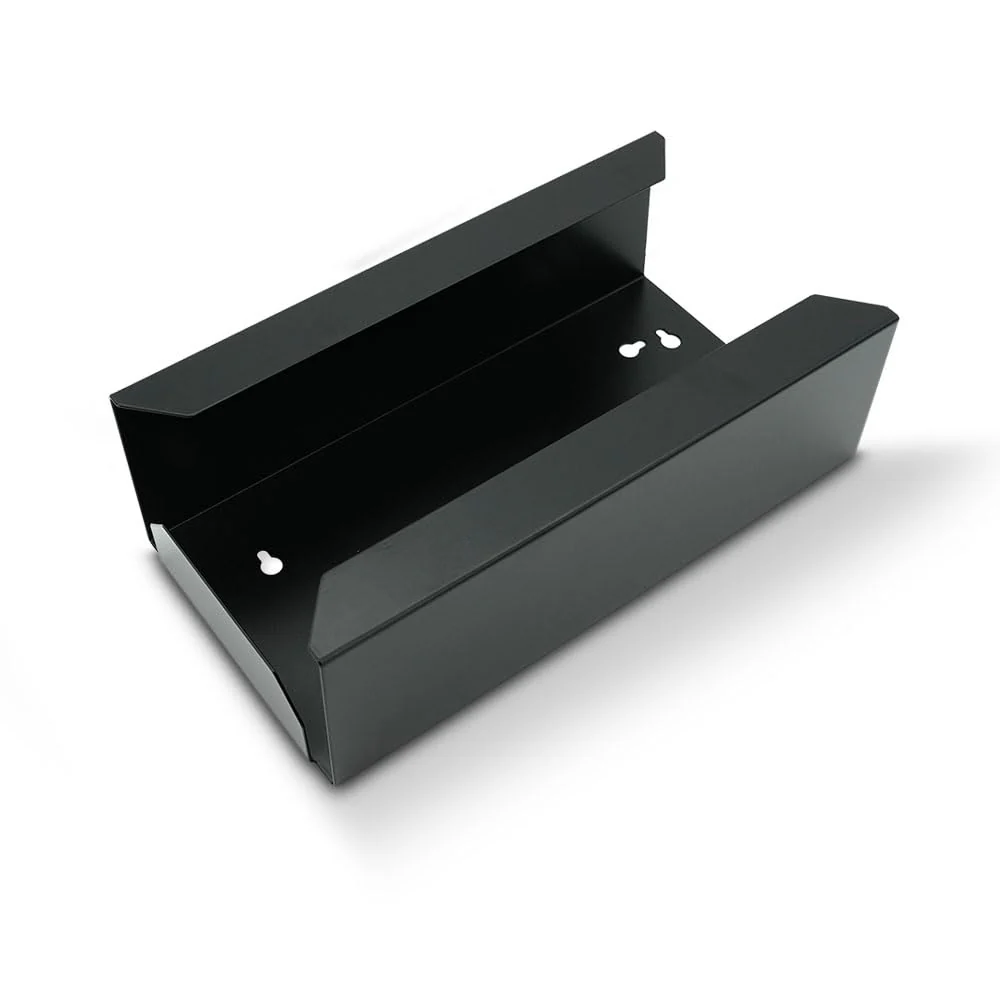 SWAVGO - Glove Holder - Glove Dispenser for Disposable Gloves - with Wall Mount (Black) black