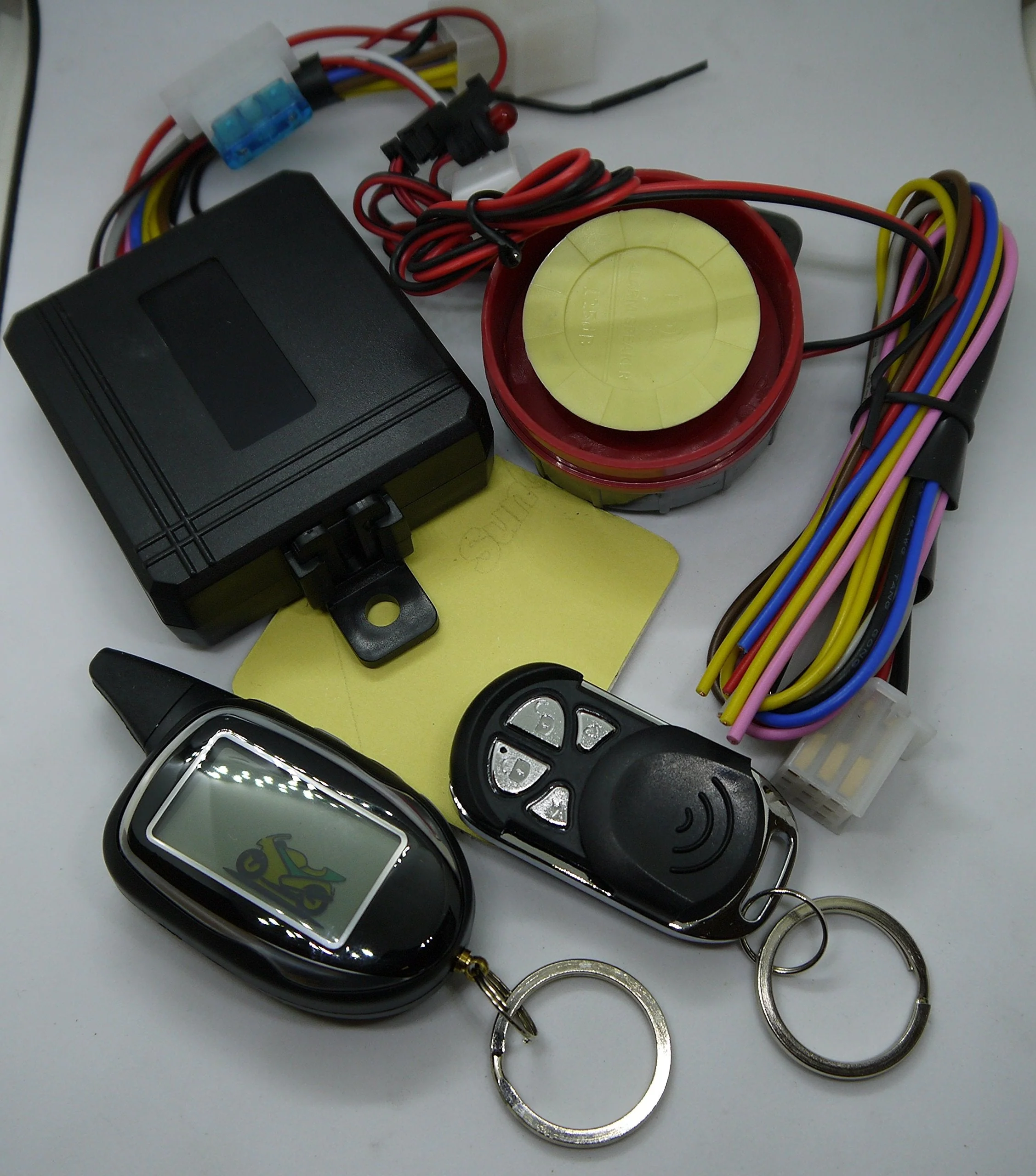 Sykik Rider 2-Way Motorcycle Alarm with LCD Pager Remote, Remote Engine Start and Shut Off, with Motion, Sensor, tilt Sensor and Shock Sensor. with one Year SYKIK Warranty - Image 2